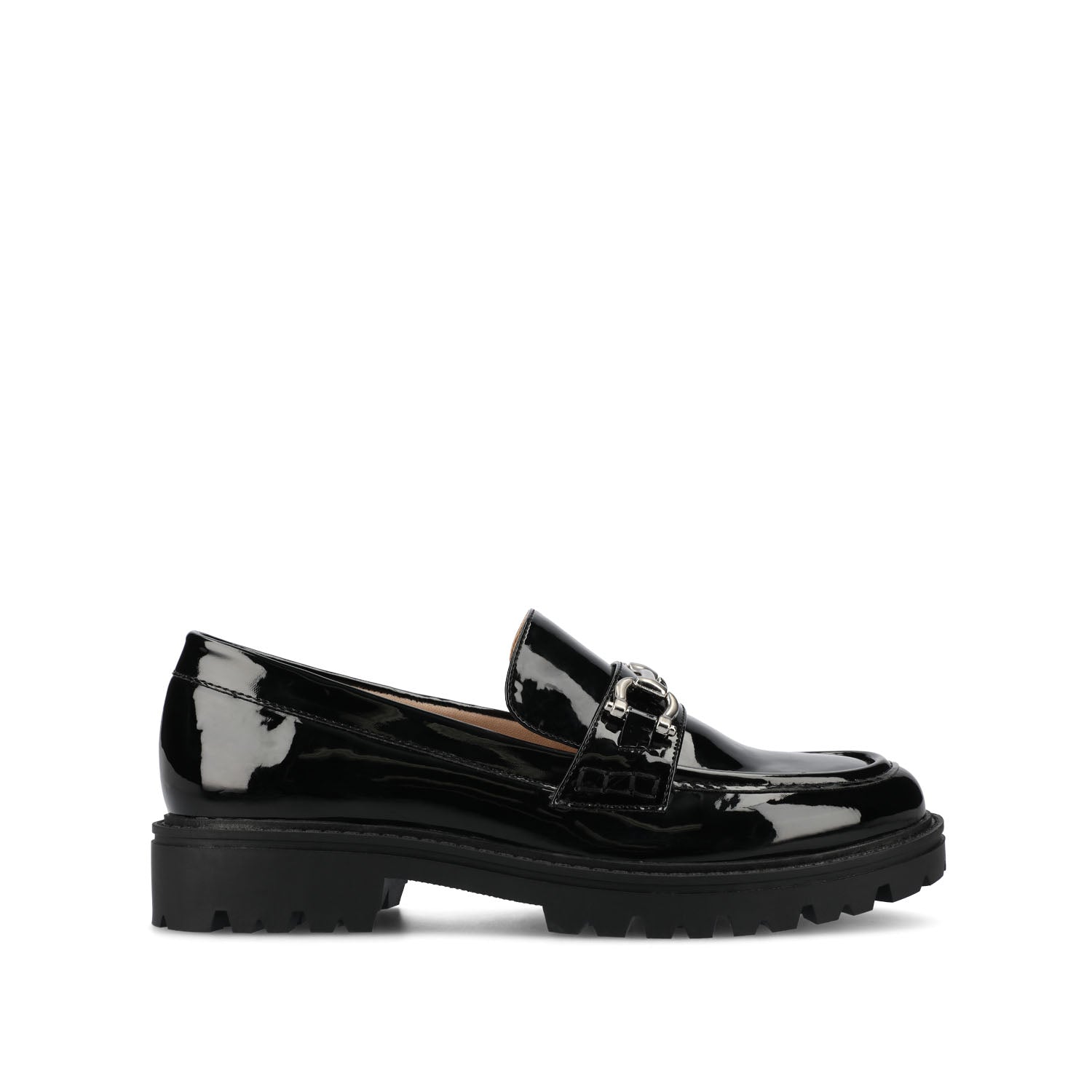 Journee Jessamey Women's Loafers, Size: 7.5 Wide, Patent Black Journee Jessamey Women's Loafers, Size: 7.5 Wide, Patent Black