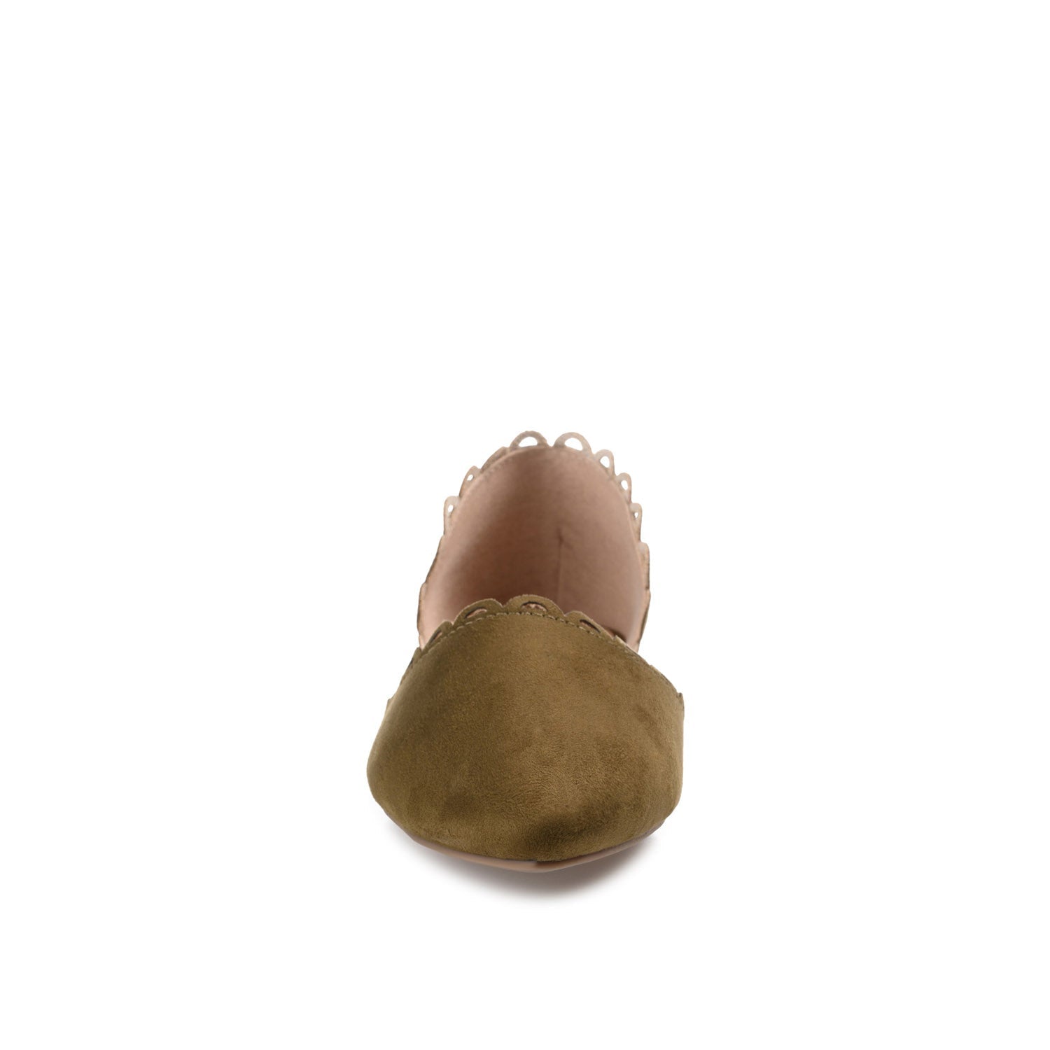 JEZLIN D'ORSAY FLATS IN FAUX SUEDE - Green