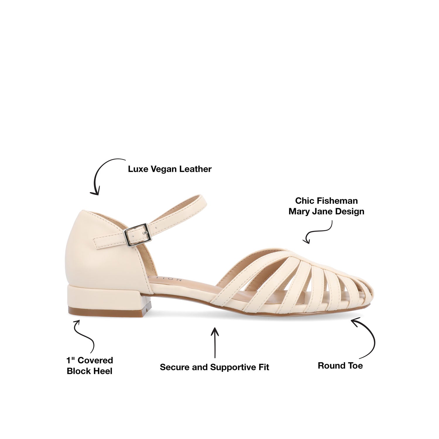 JOANNAH FISHERMAN SANDALS IN VEGAN LEATHER