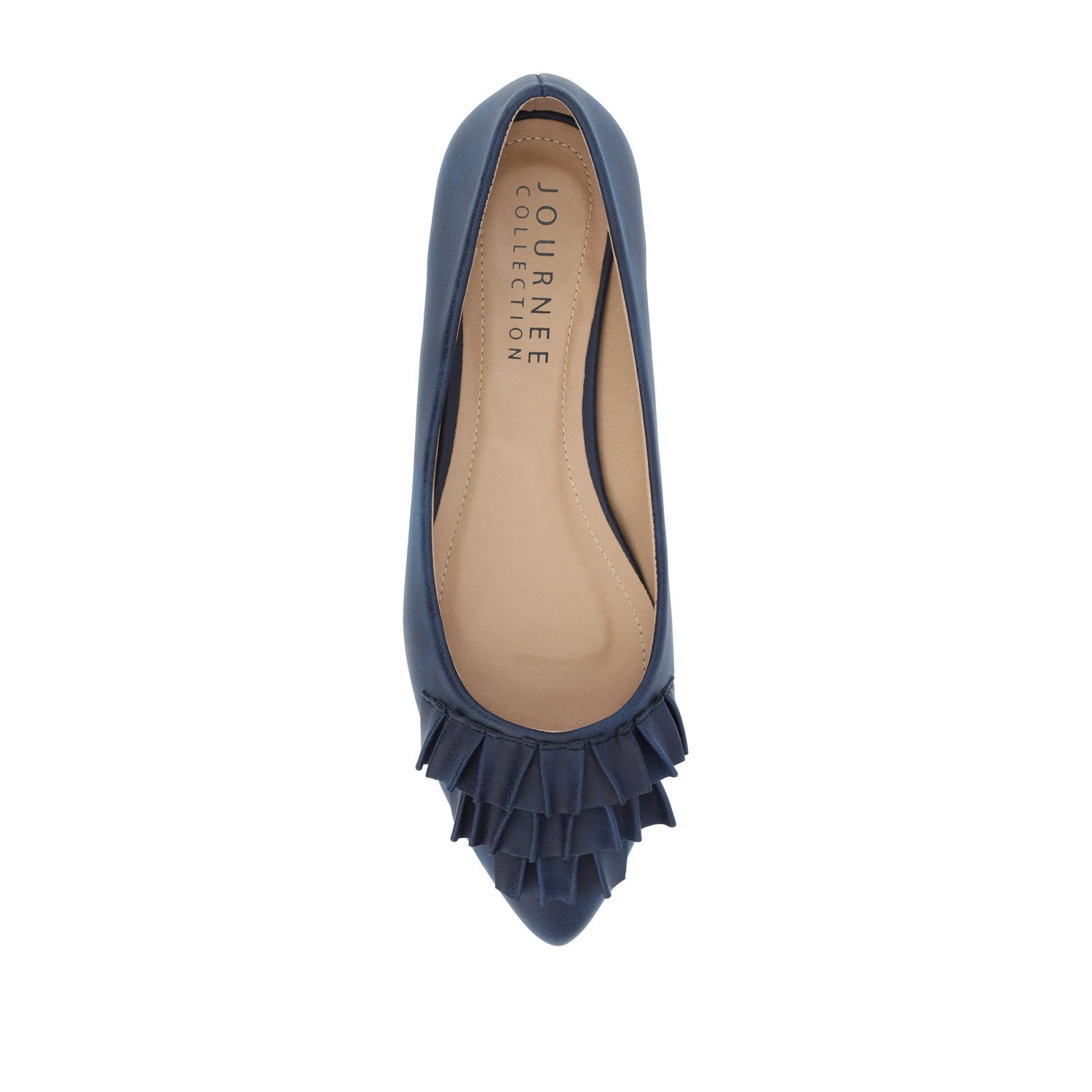 JUDY BALLET FLATS IN VEGAN LEATHER - Blue PU