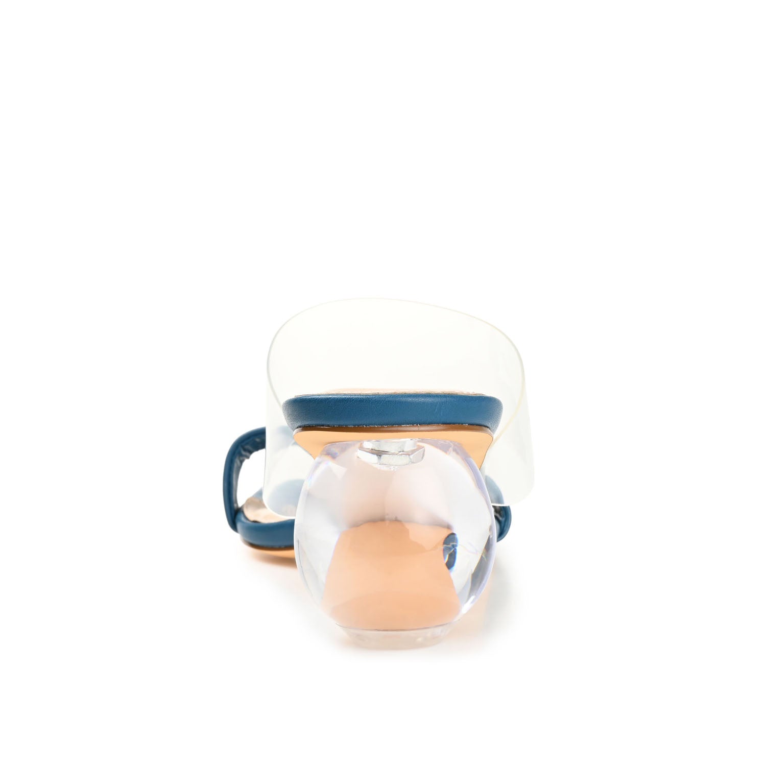 JULY GLOBE HEELS IN VEGAN LEATHER - Blue