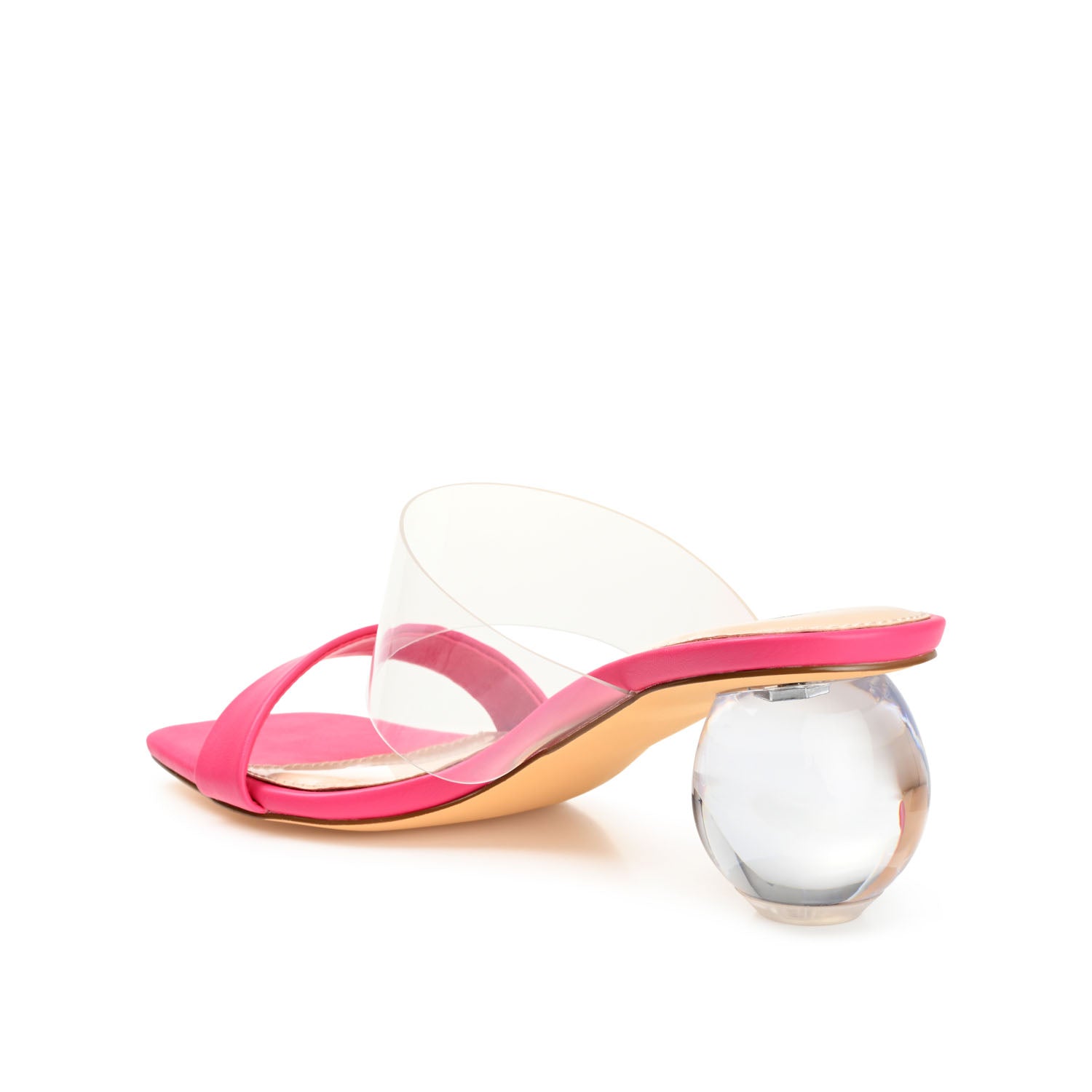 JULY GLOBE HEELS IN VEGAN LEATHER - Pink