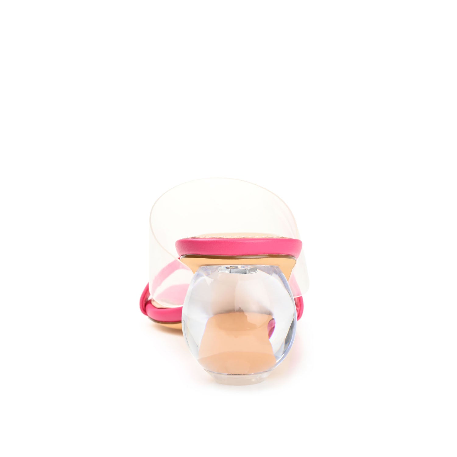 JULY GLOBE HEELS IN VEGAN LEATHER