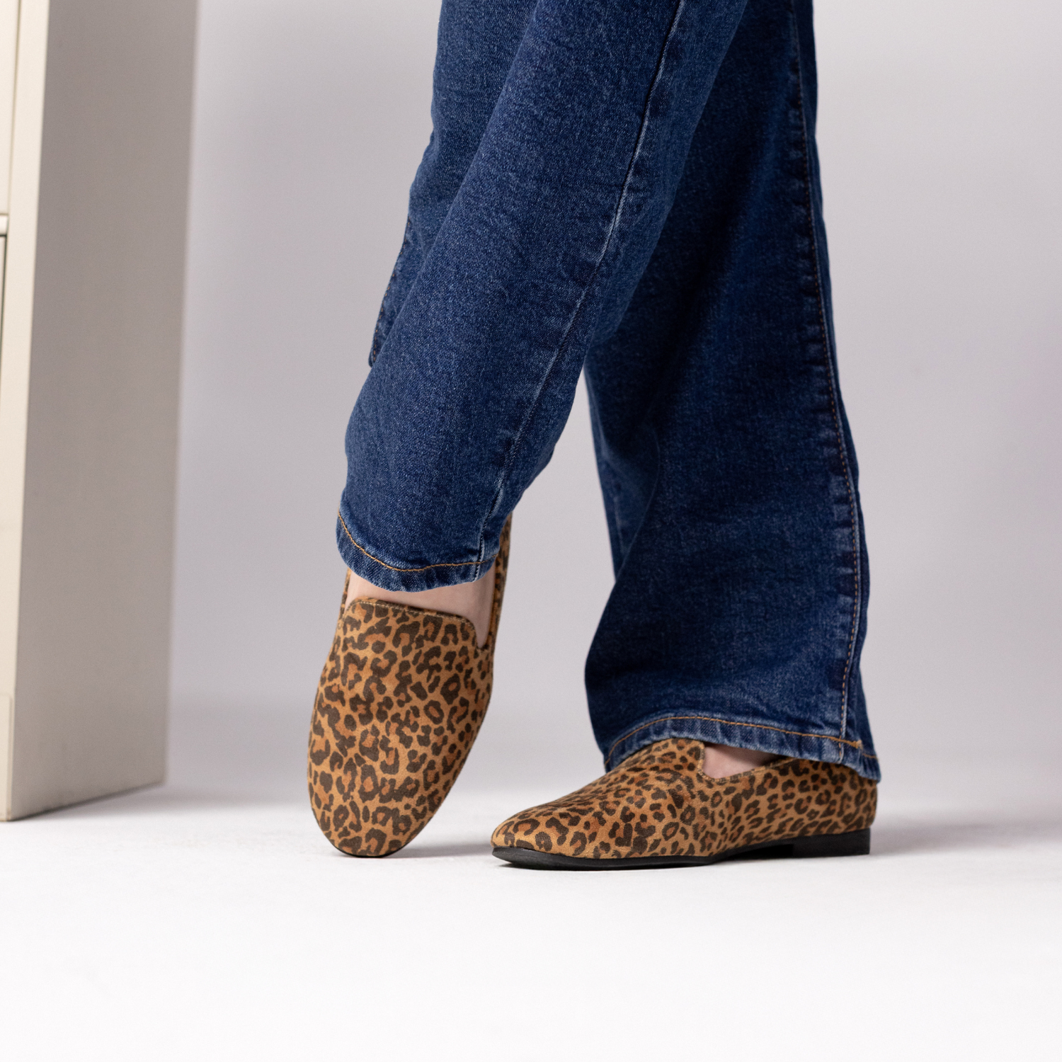 ISHANI BALLET FLATS - Leopard/Camel
