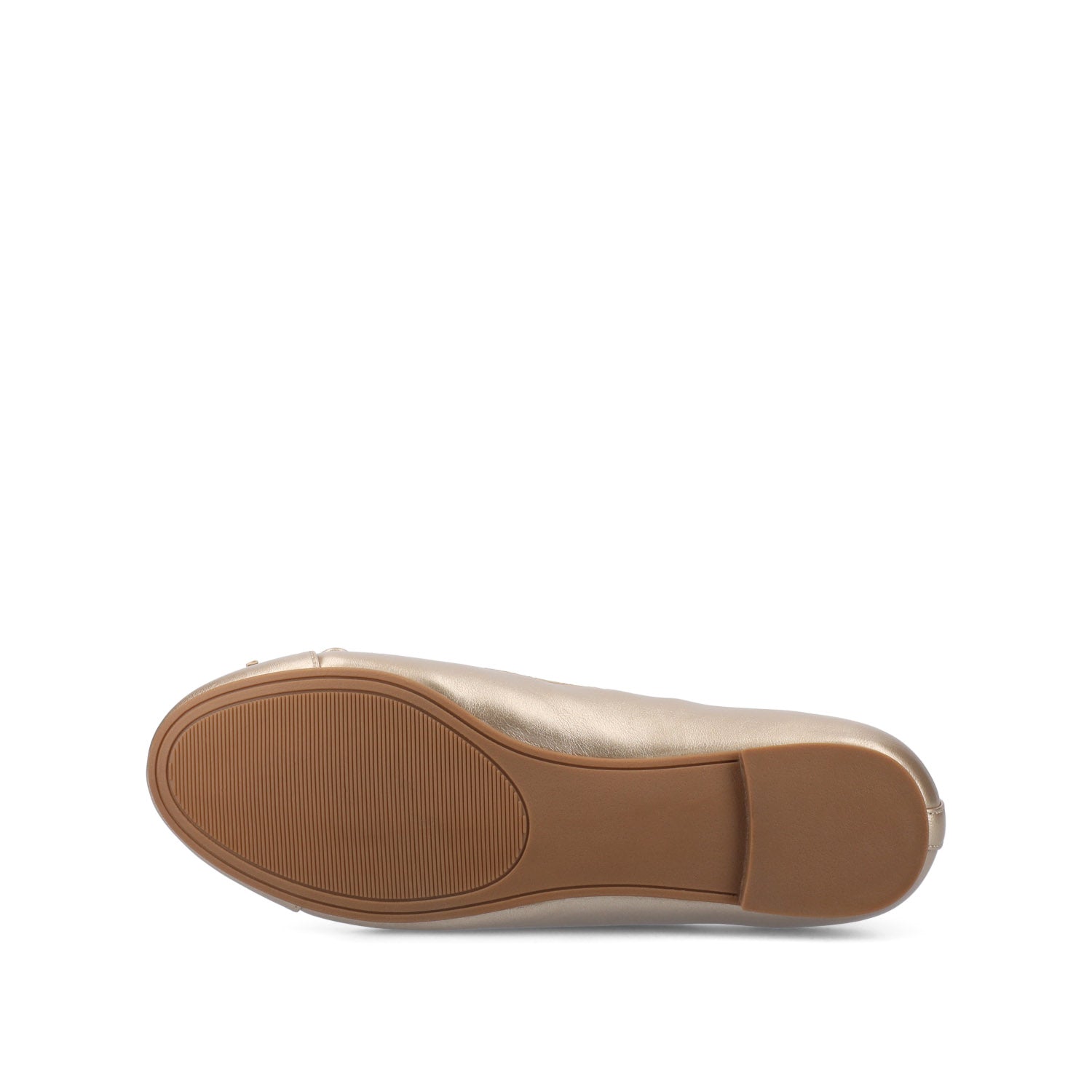 KAIAH CAPTOE BALLET FLATS IN VEGAN LEATHER - Champagne