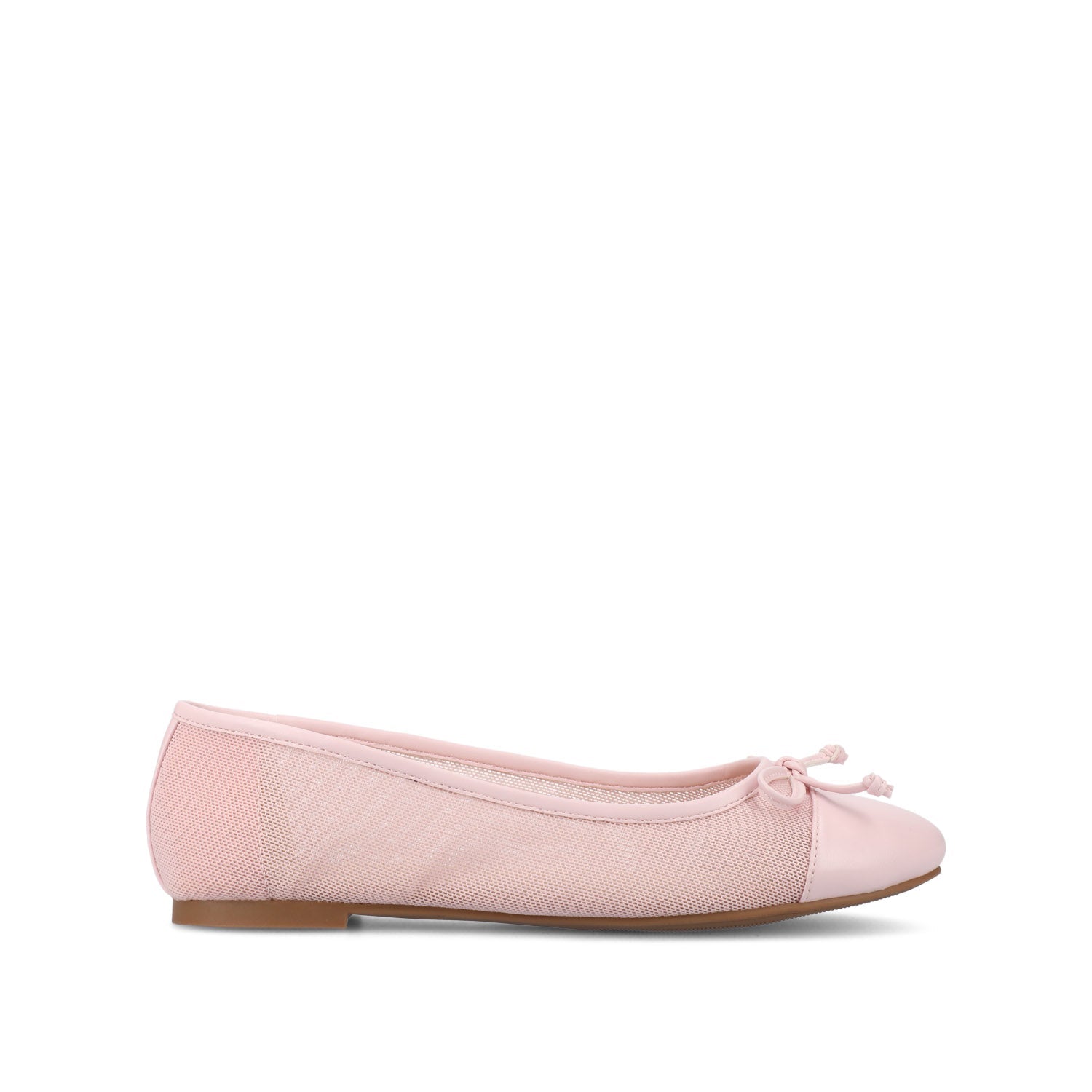 open lace back dress Journee Collection Kaiah Ballet Flat | Women's | Light Pink | Size 10