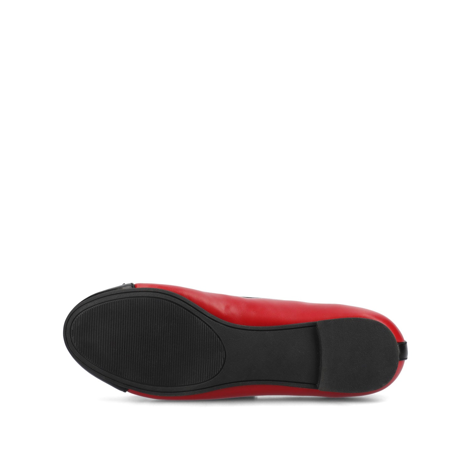 KAIAH CAPTOE BALLET FLATS IN VEGAN LEATHER - Red