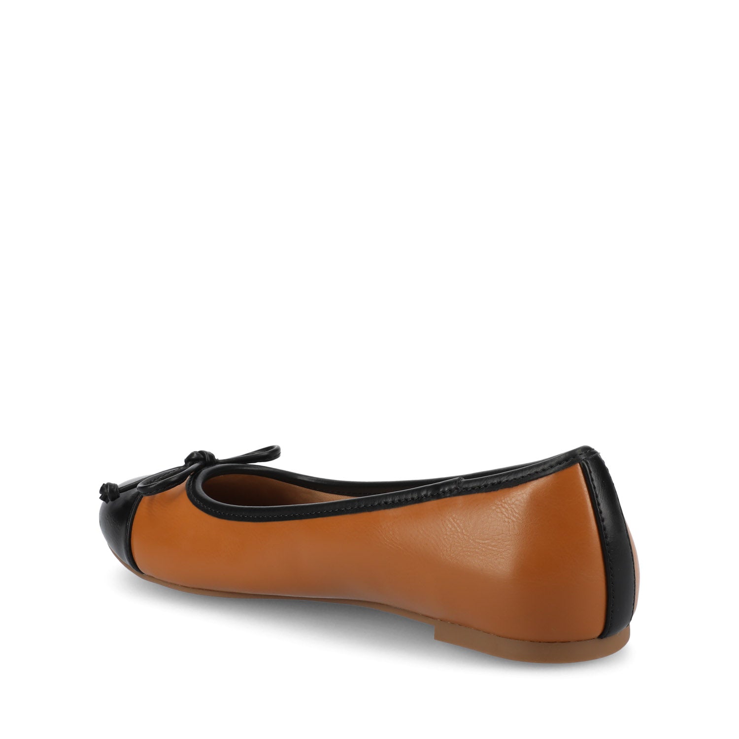 KAIAH CAPTOE BALLET FLATS IN VEGAN LEATHER - Tan