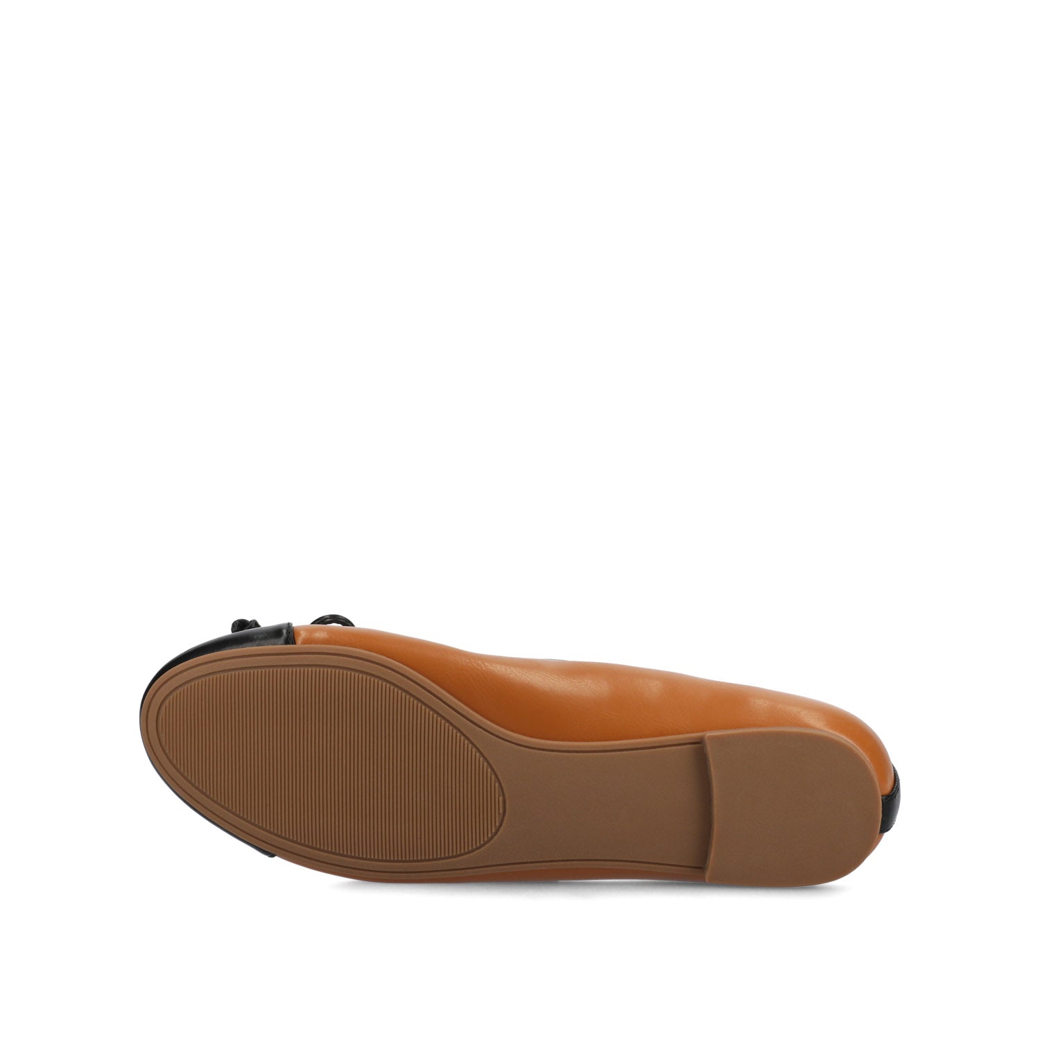 KAIAH CAPTOE BALLET FLATS IN VEGAN LEATHER - Tan