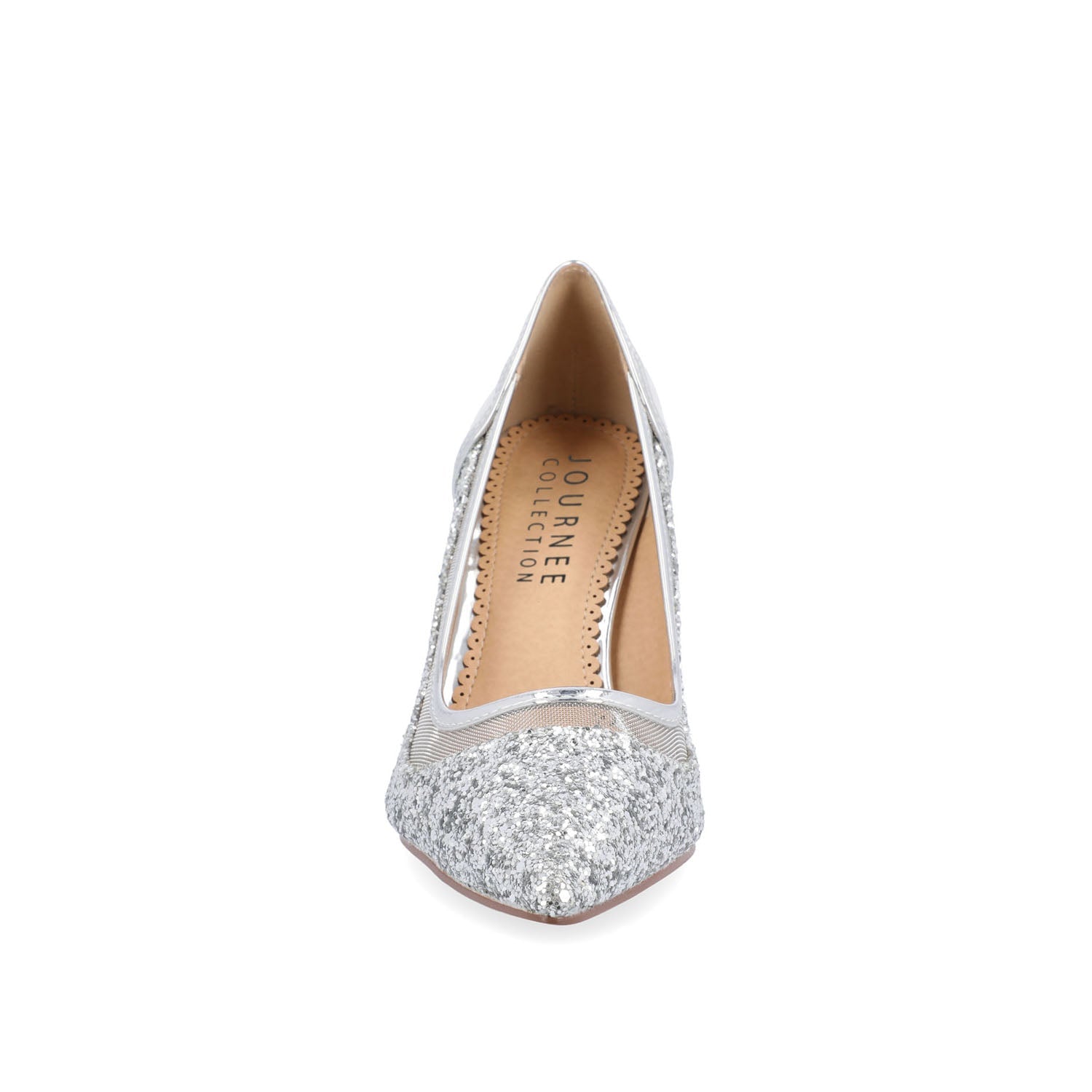 KALANI STILETTO HEELS IN GLITTER MATERIAL - Silver Glitter 2