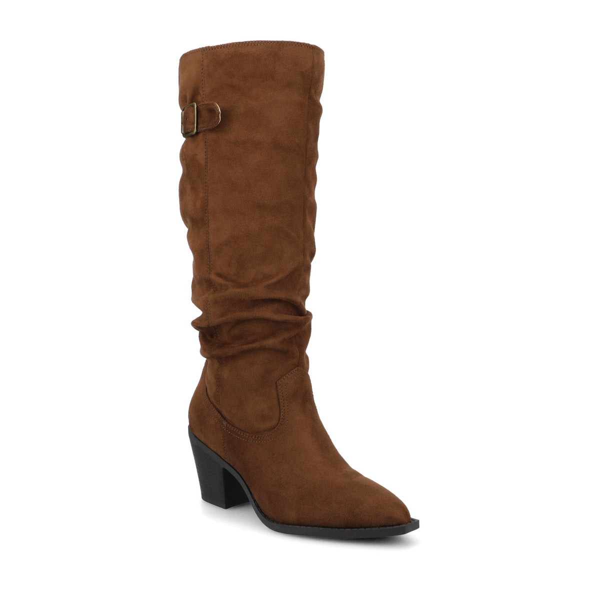 KALEAH KNEE HIGH SLOUCHY BOOT IN EXTRA WIDE CALF - Brown