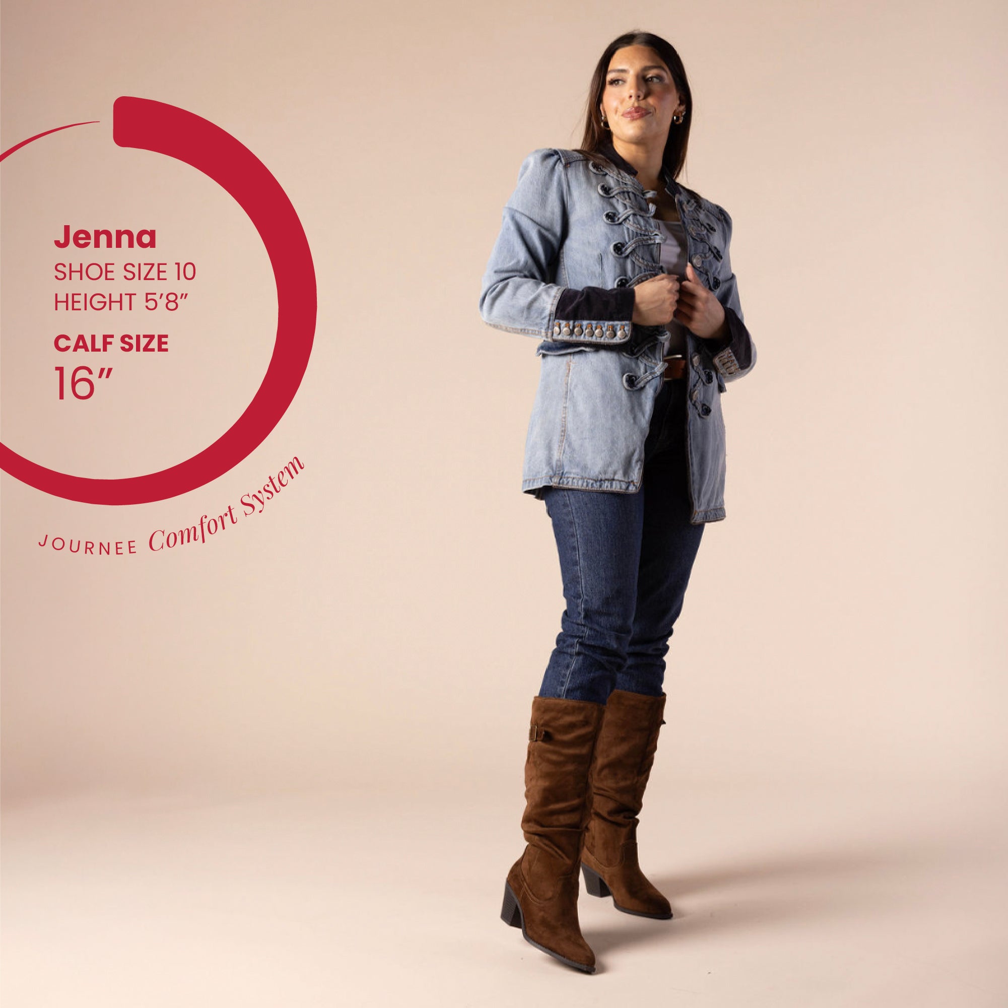 KALEAH KNEE HIGH SLOUCHY BOOT IN WIDE CALF