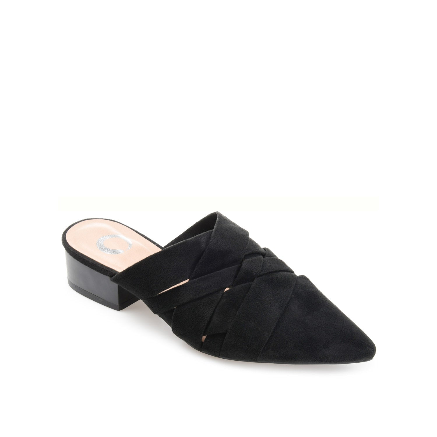 KALIDA MULE FLATS IN FAUX SUEDE - Black