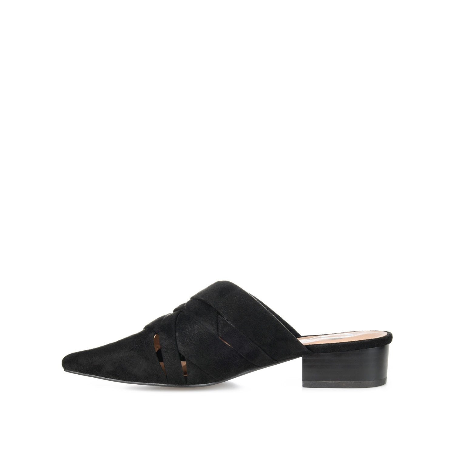 KALIDA MULE FLATS IN FAUX SUEDE - Black