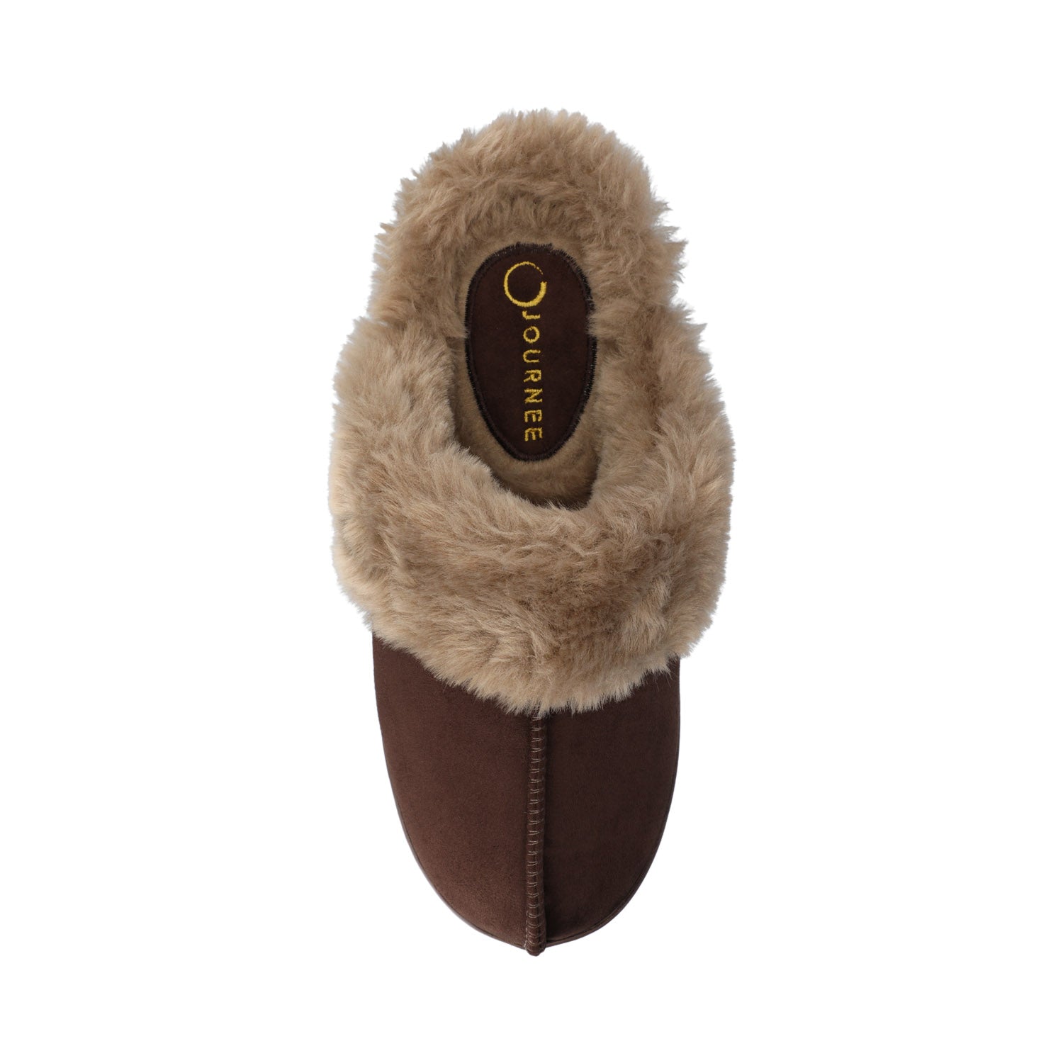 KALLI SLIPPERS IN FAUX SUEDE - Chocolate Faux Suede