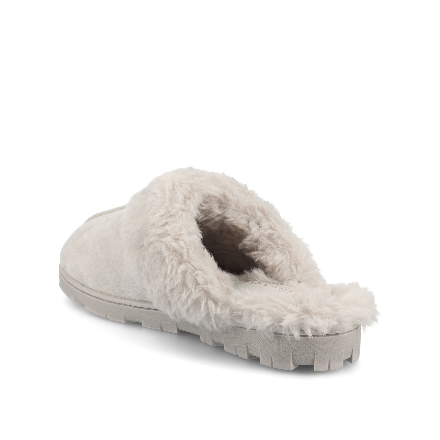 KALLI SLIPPERS IN FAUX SUEDE - Grey Faux Suede