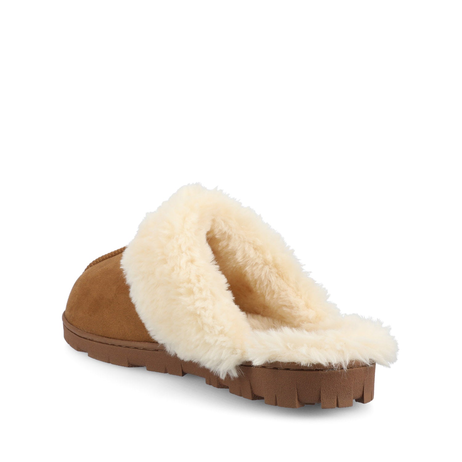 KALLI SLIPPERS IN FAUX SUEDE - Tan Faux Suede