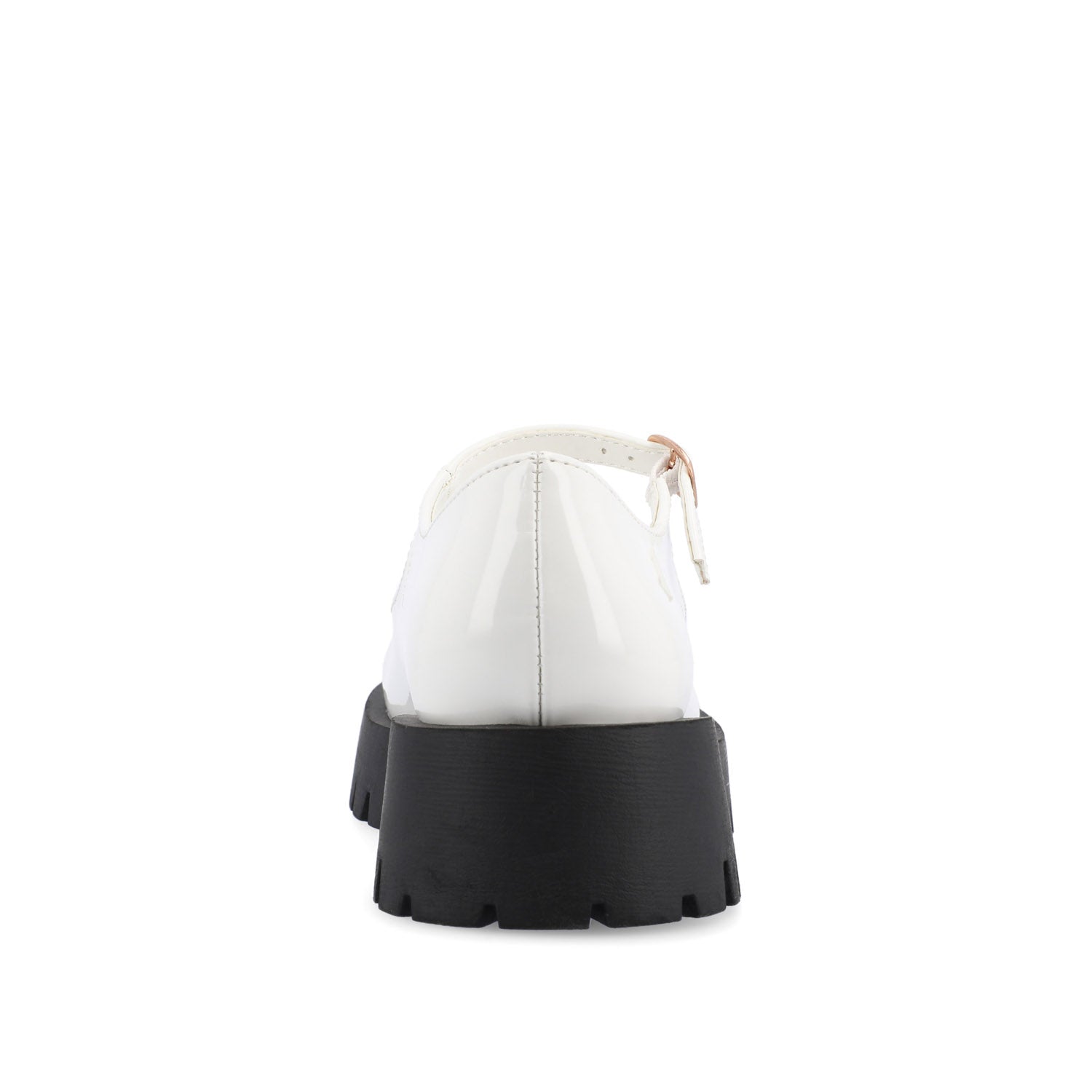 KAMIE LUG SOLE MARY JANE FLATS - White PU