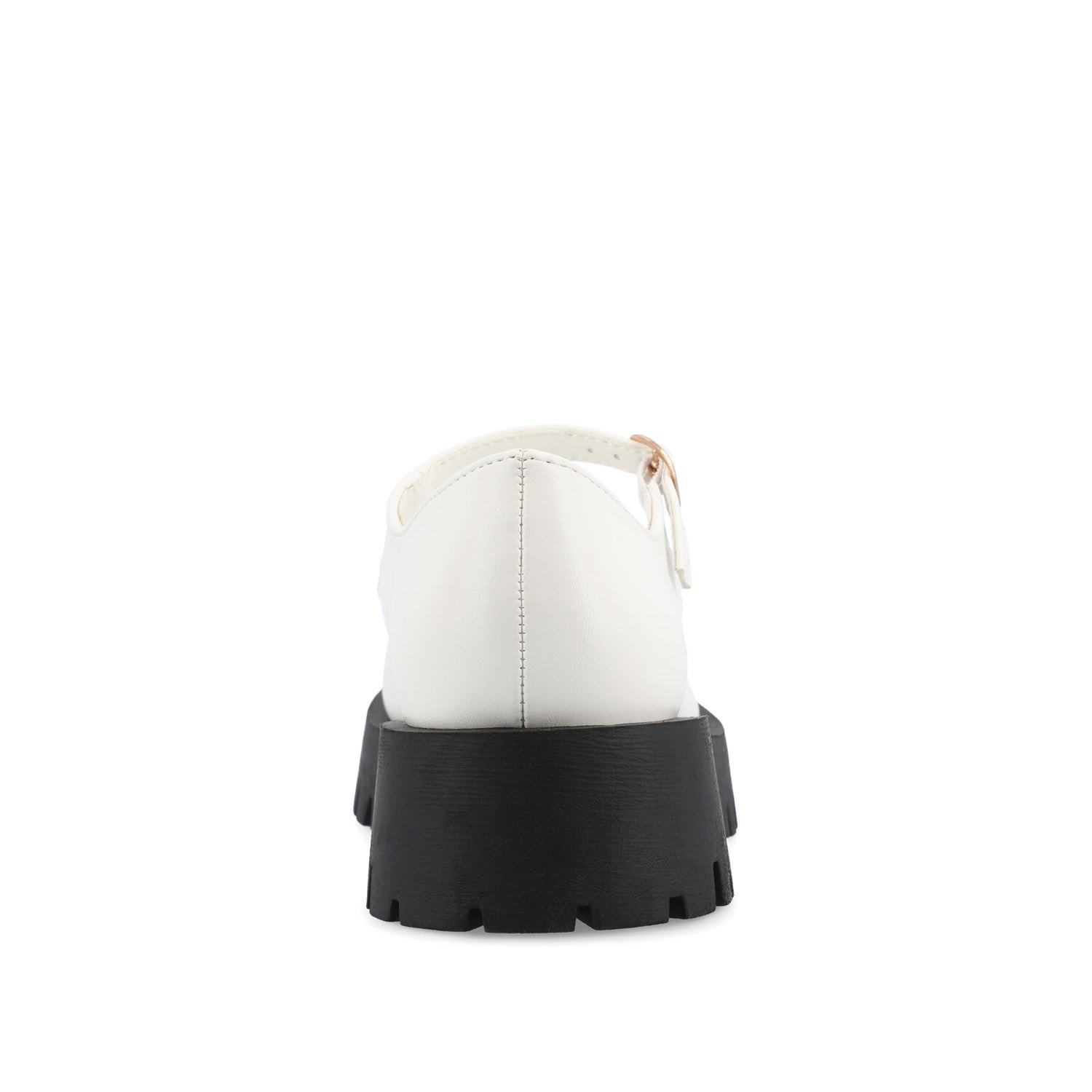 KAMIE LUG SOLE MARY JANE FLATS - White PU