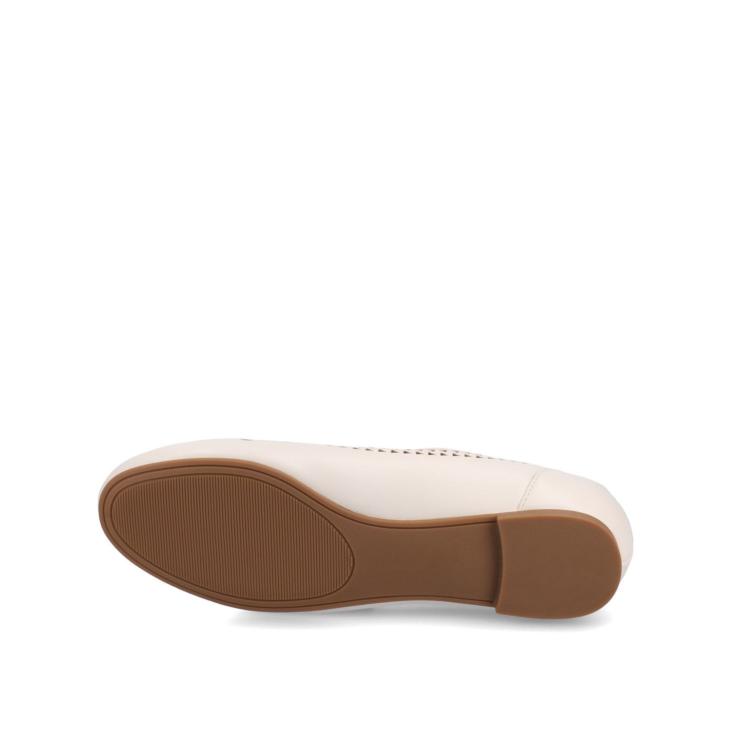KAMRAH BALLET FLATS IN VEGAN LEATHER - Bone PU