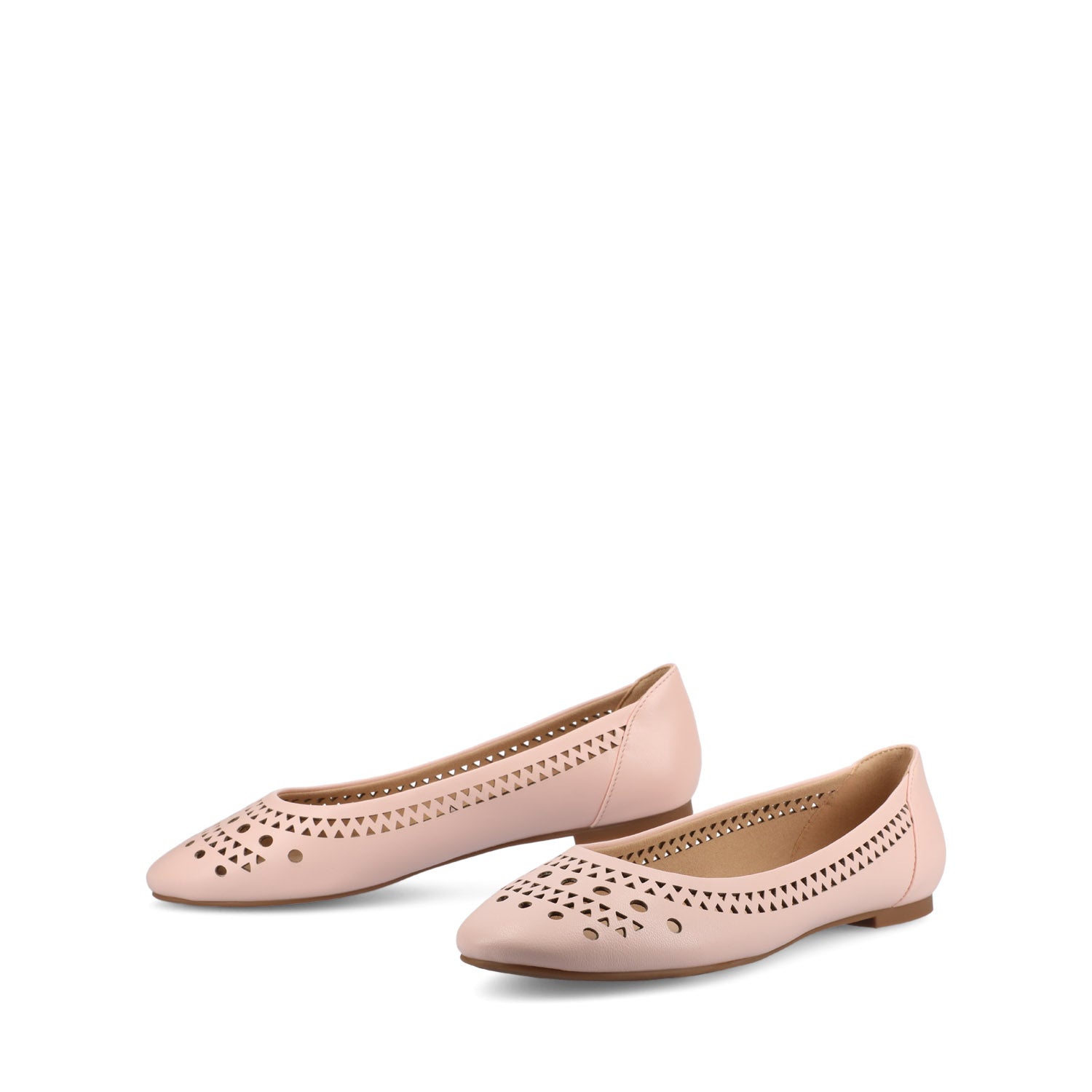 KAMRAH BALLET FLATS IN VEGAN LEATHER - Pink PU
