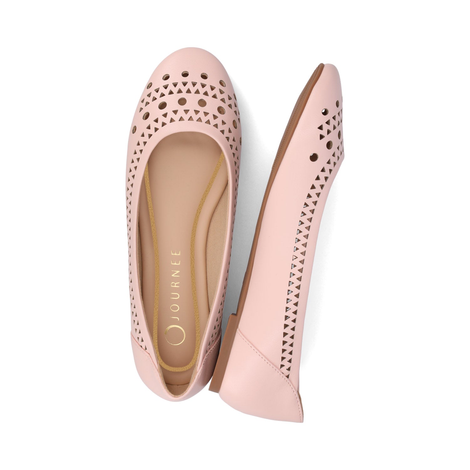 KAMRAH BALLET FLATS IN VEGAN LEATHER - Pink PU