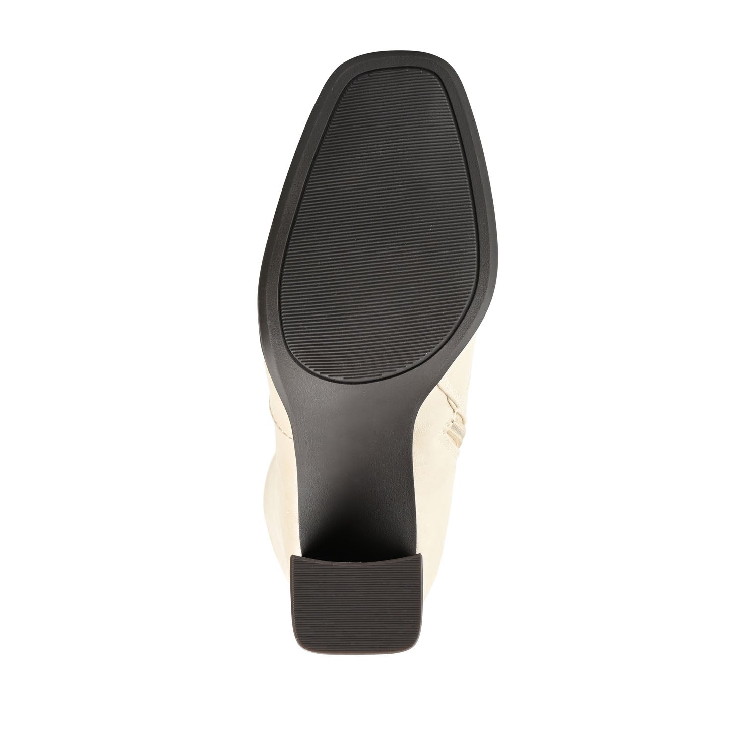 KARIMA TALL BOOT IN X-WIDE CALF - Off White PU