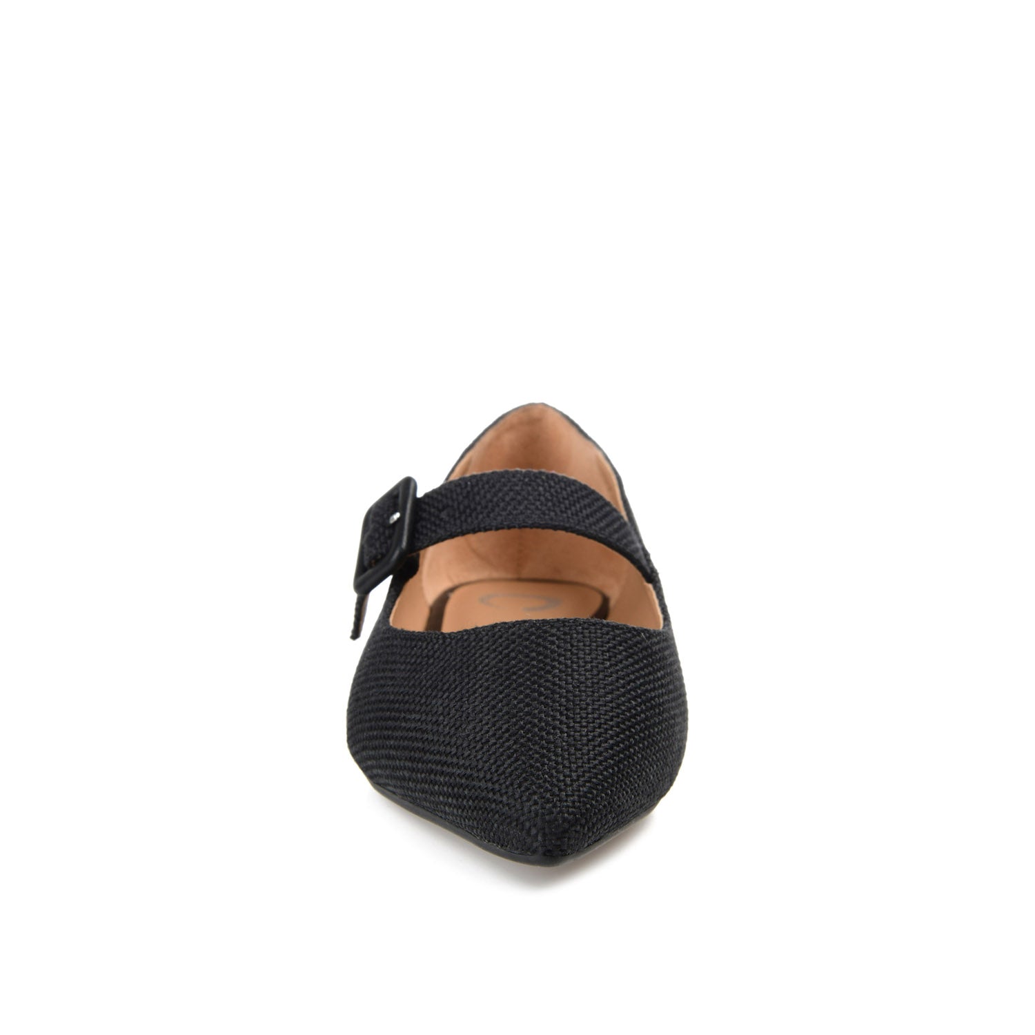 KARISSA MARY JANE FLATS IN FAUX SUEDE - Black