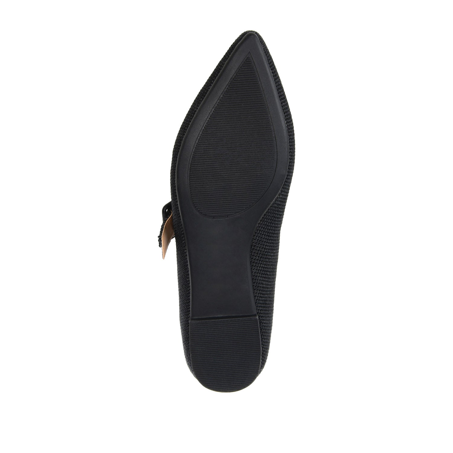 KARISSA MARY JANE FLATS IN FAUX SUEDE - Black