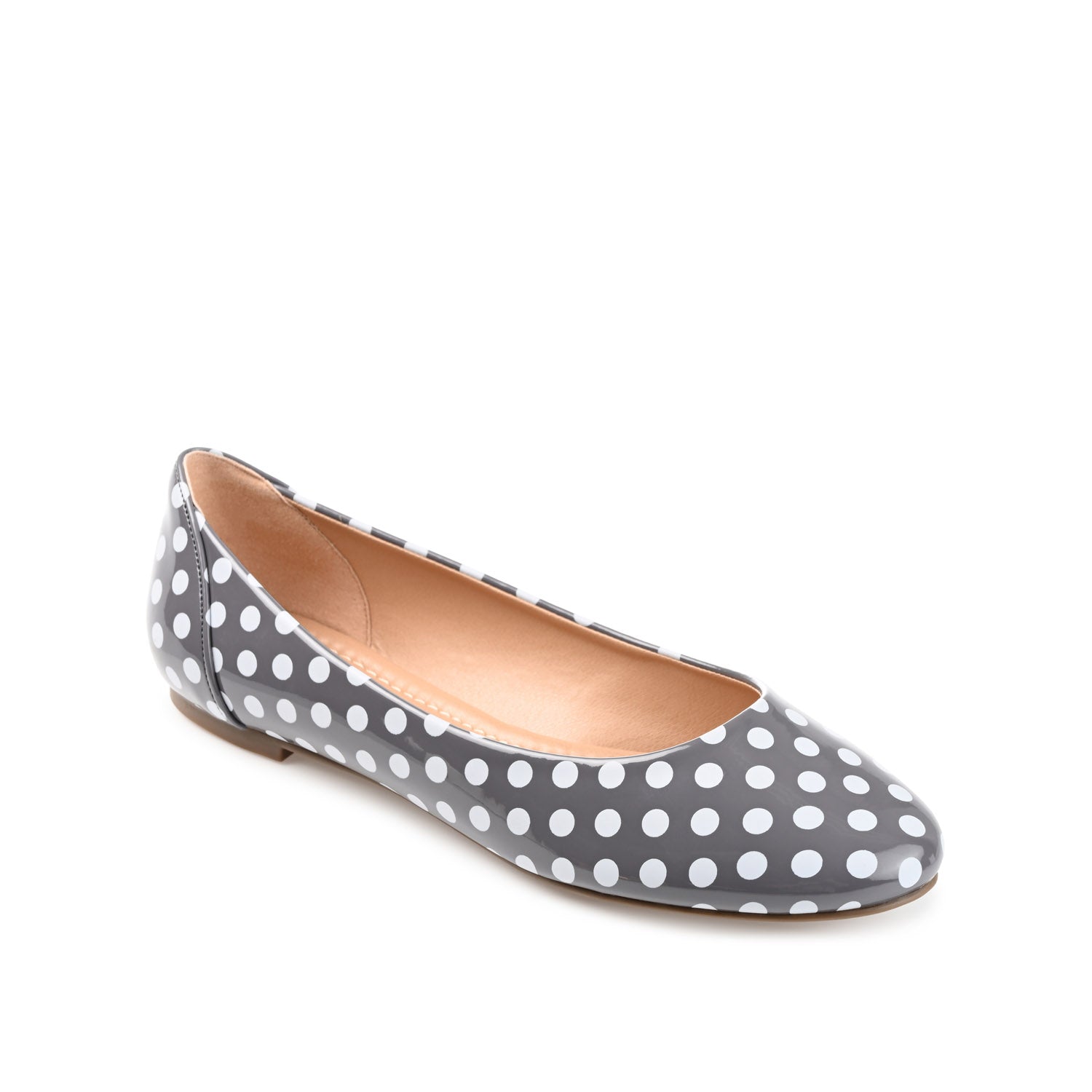 KAVN PATTERNED FLATS IN WIDE - Grey Dot