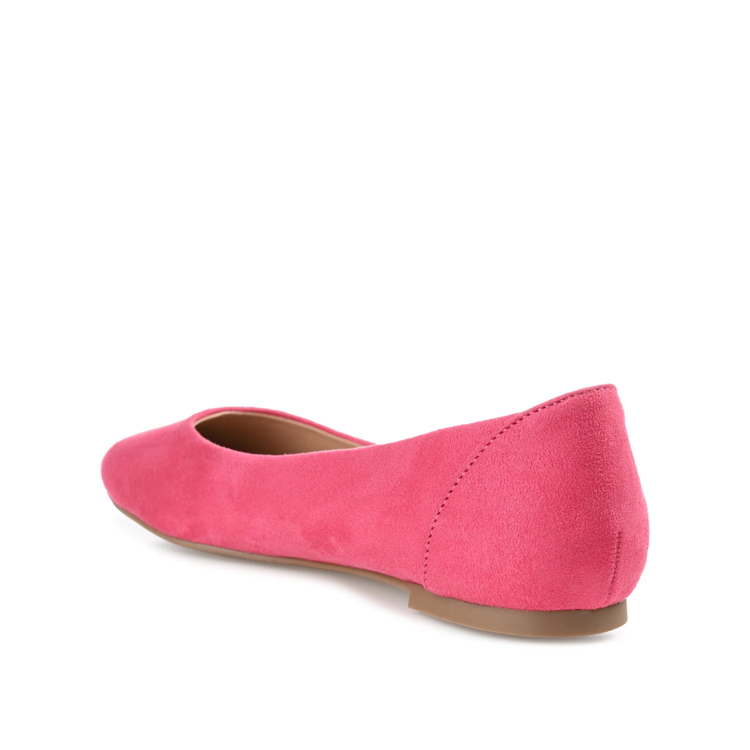 KAVN FAUX SUEDE FLATS IN WIDE - Fuchsia
