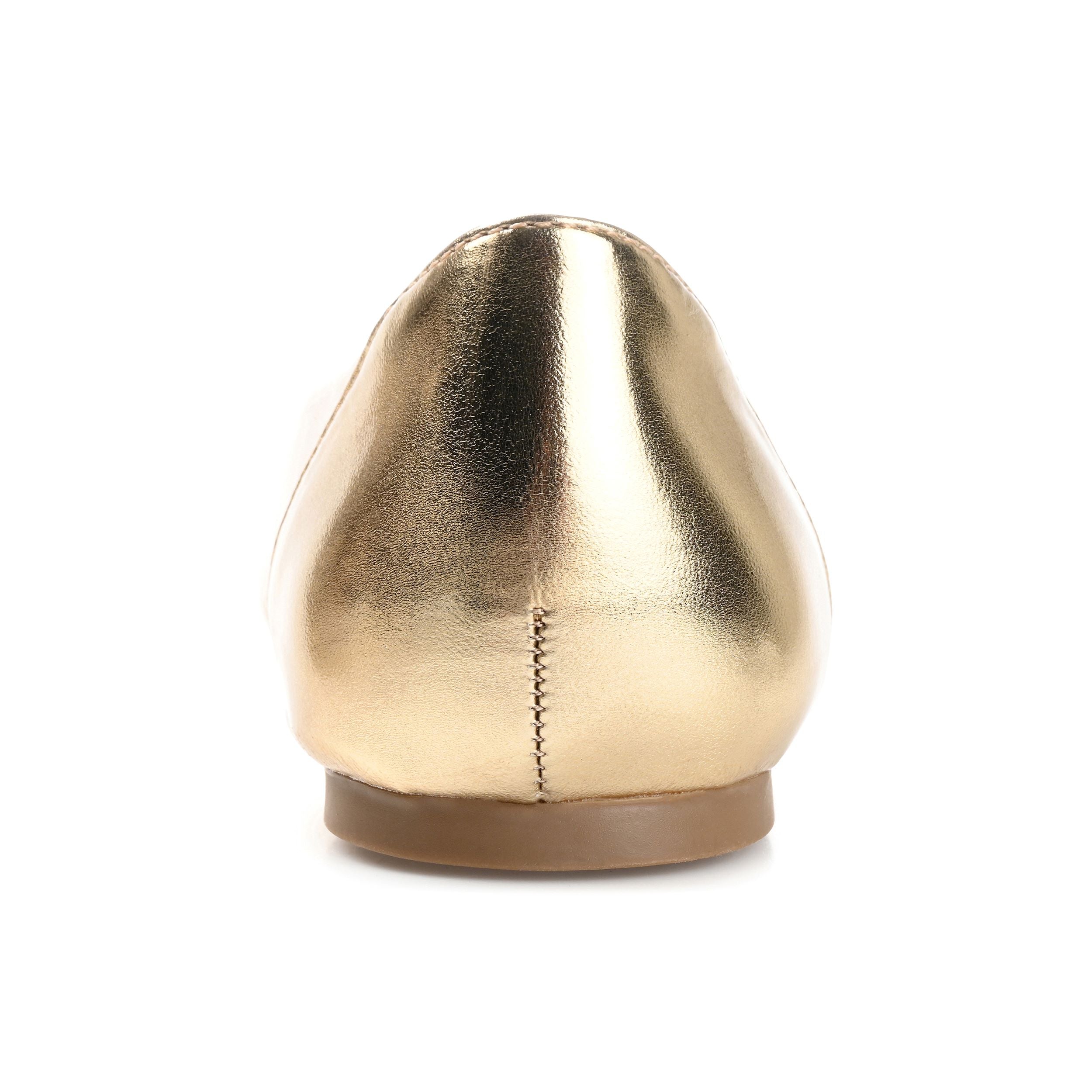 KAVN BALLET FLATS IN VEGAN LEATHER - Gold PU