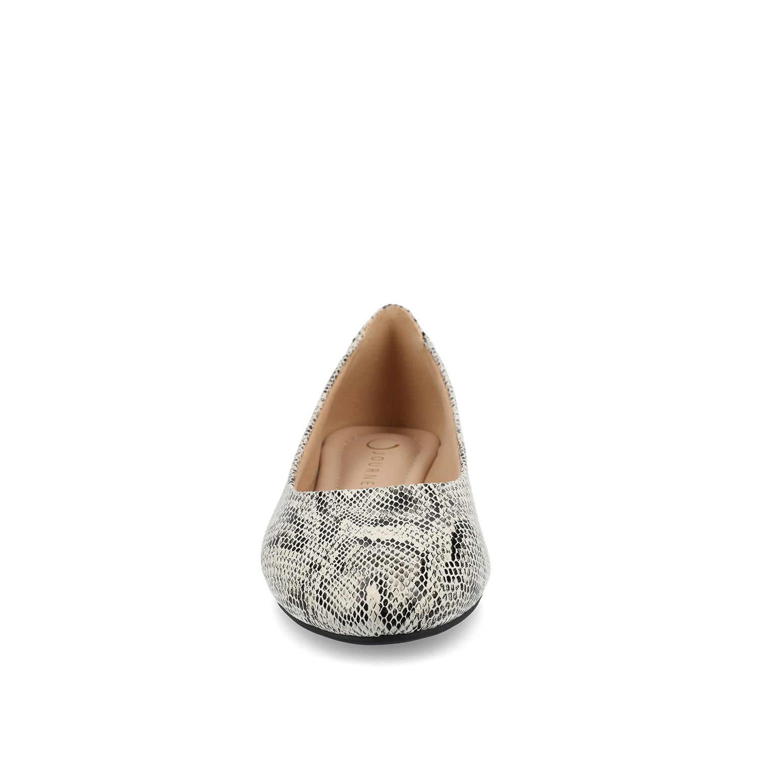 KAVN PATTERNED FLATS IN WIDE - White Snake