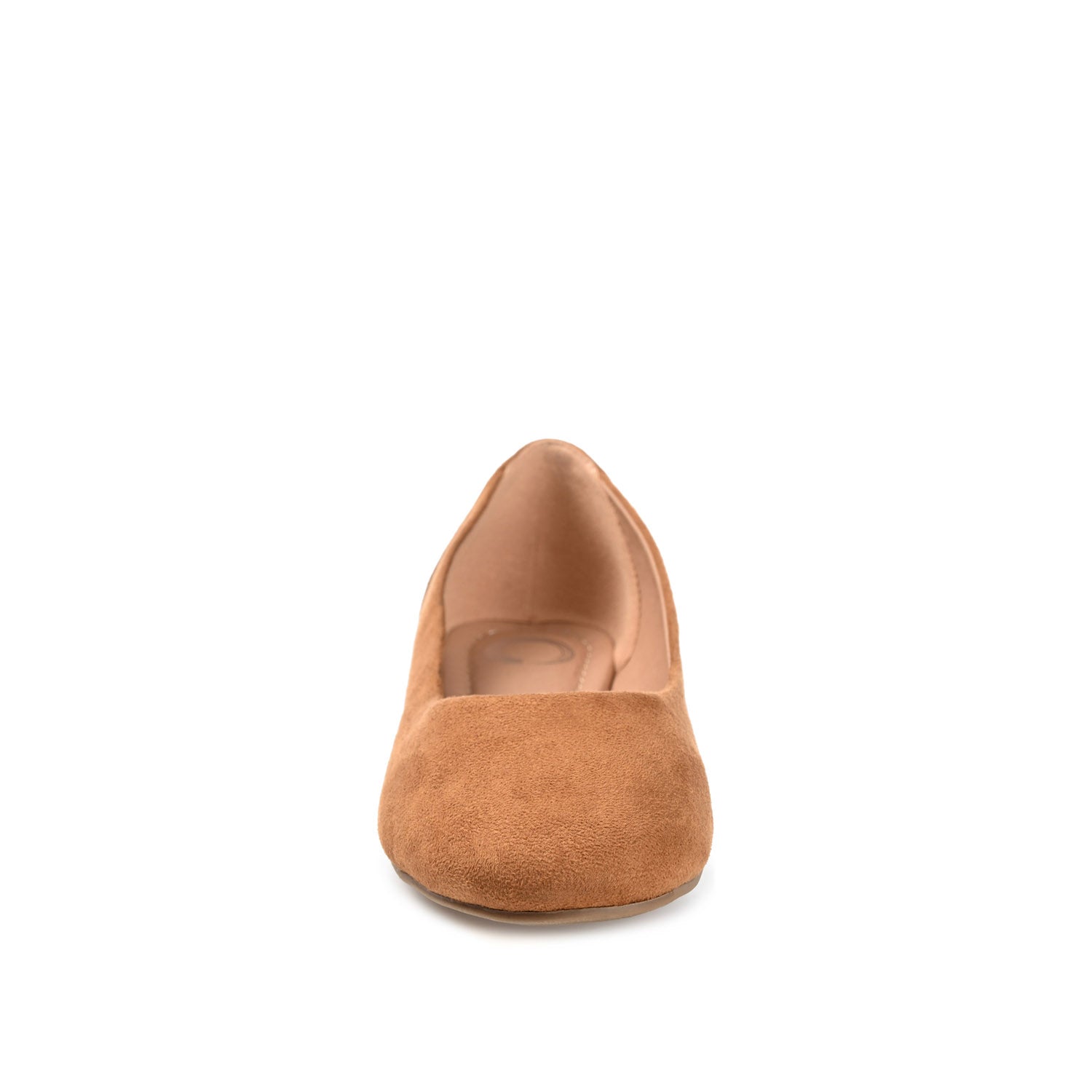 KAVN FAUX SUEDE FLATS IN WIDE - Tan