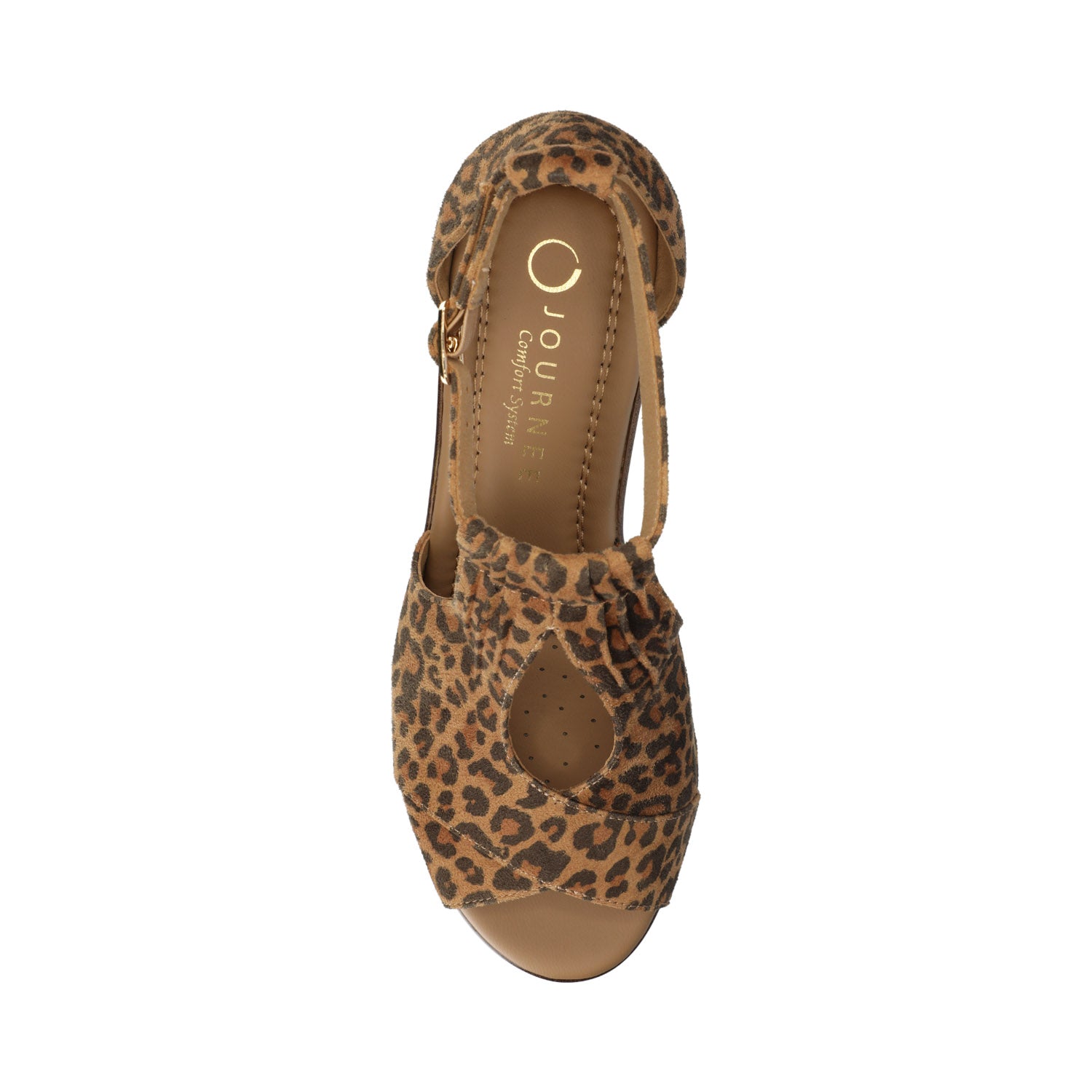 KEDZIE WEDGE HEELED SANDALS IN FAUX SUEDE