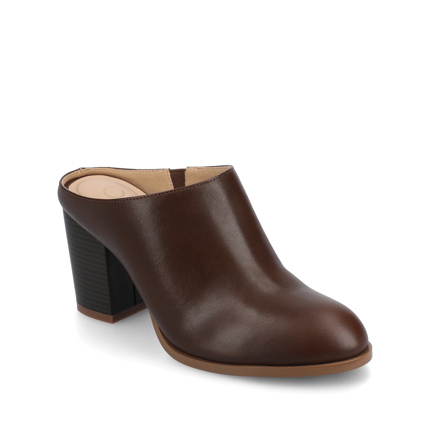 KENDRA HEELED PUMPS - Chocolate