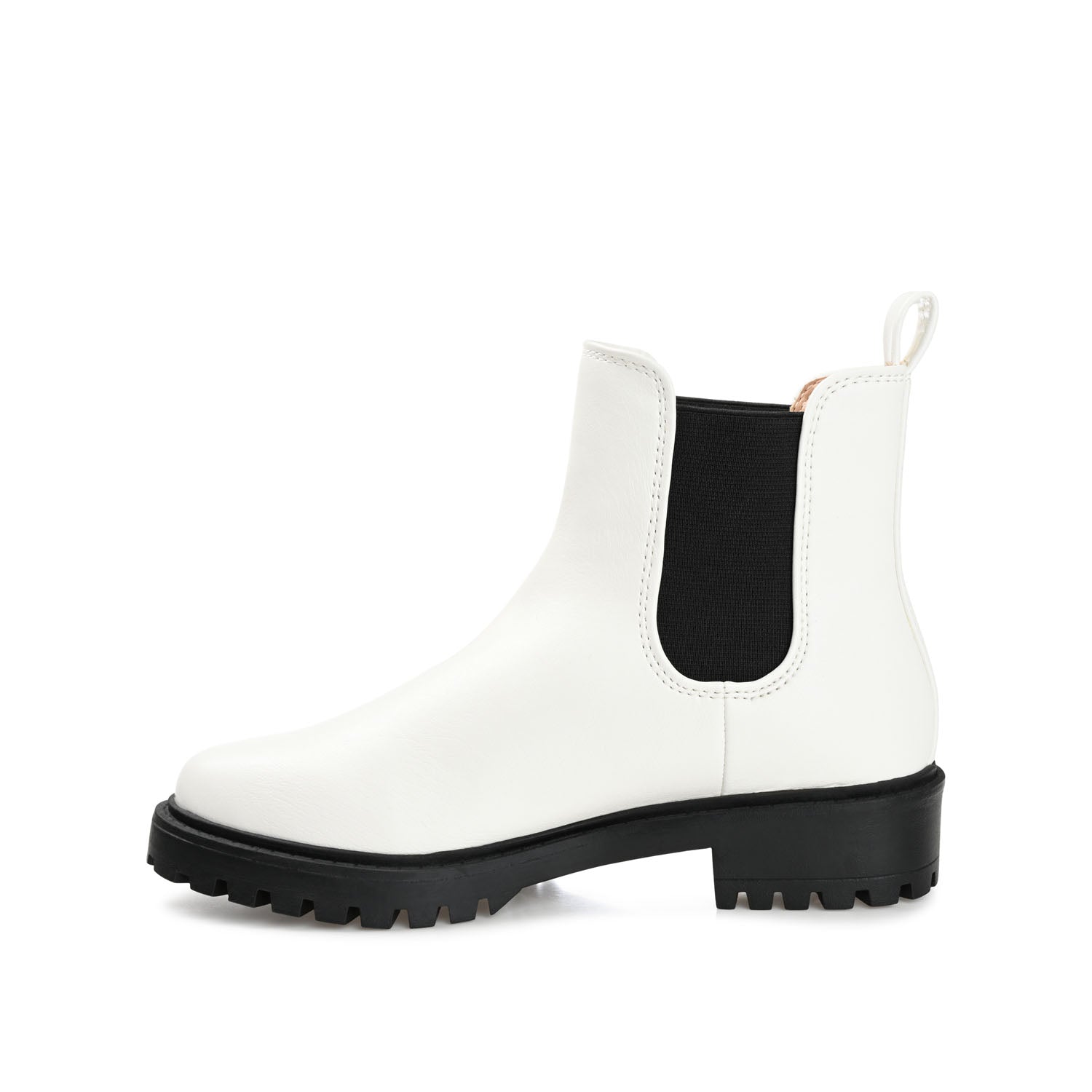 KENOVA CHELSEA BOOTIES IN VEGAN LEATHER - White