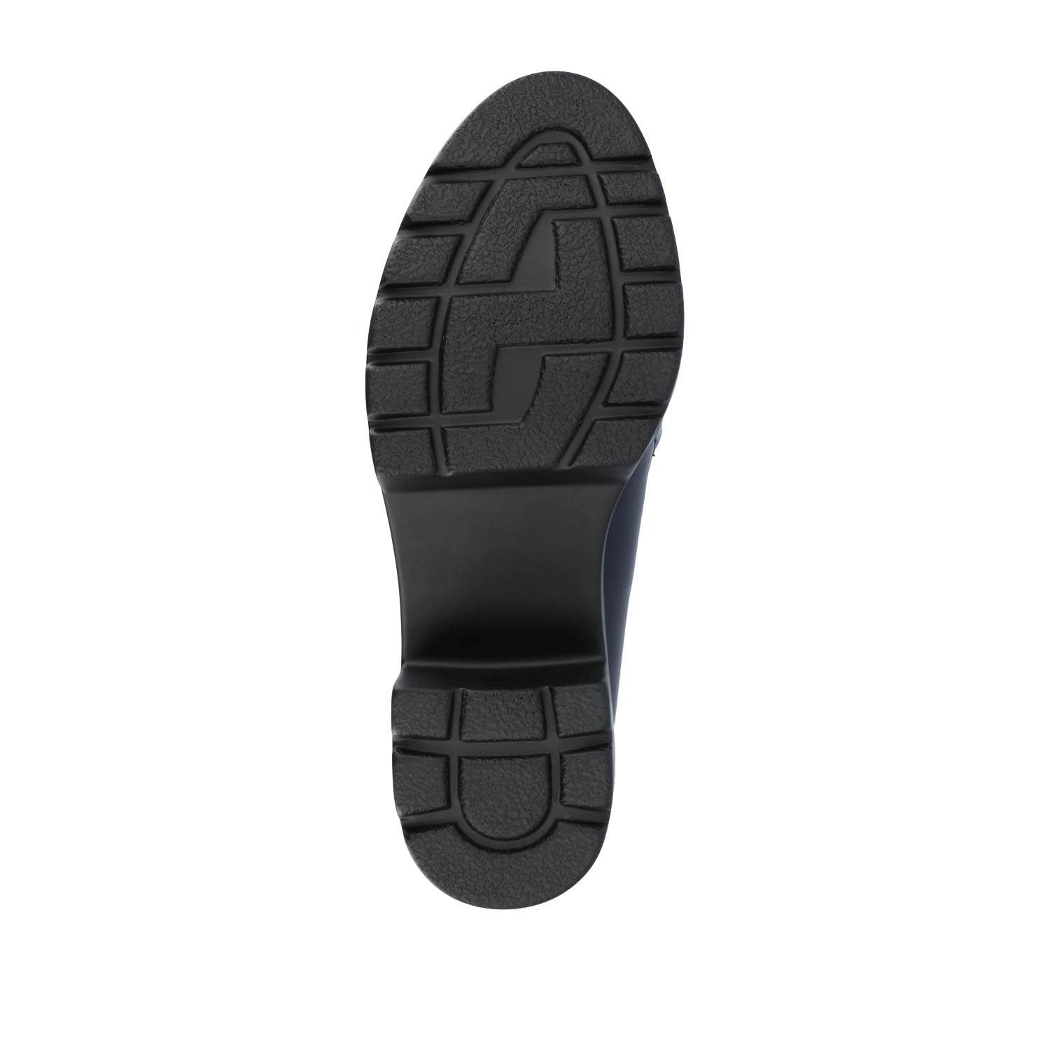 KEZZIAH LOAFER BLOCK HEELS IN VEGAN LEATHER