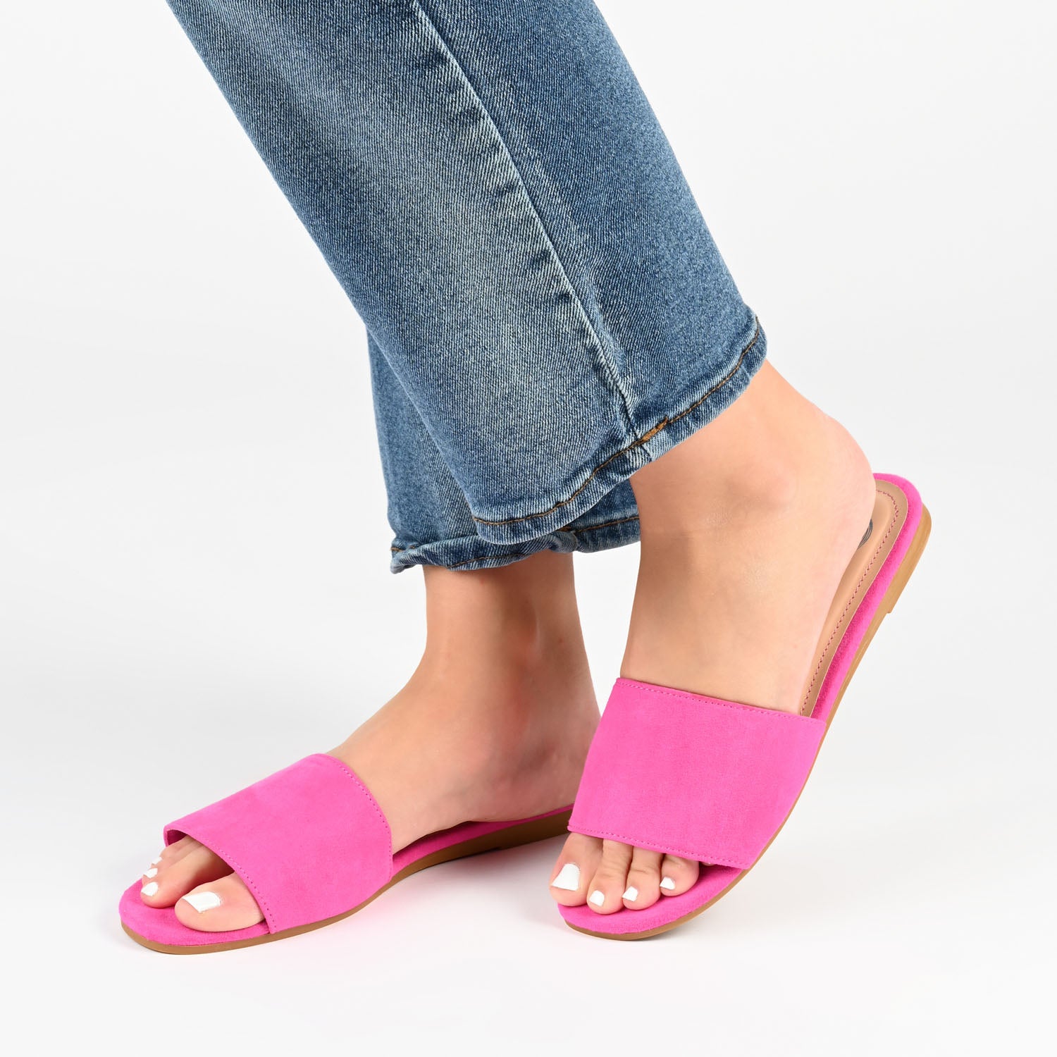 KOLINNA SLIDE SANDALS IN STATEMENT