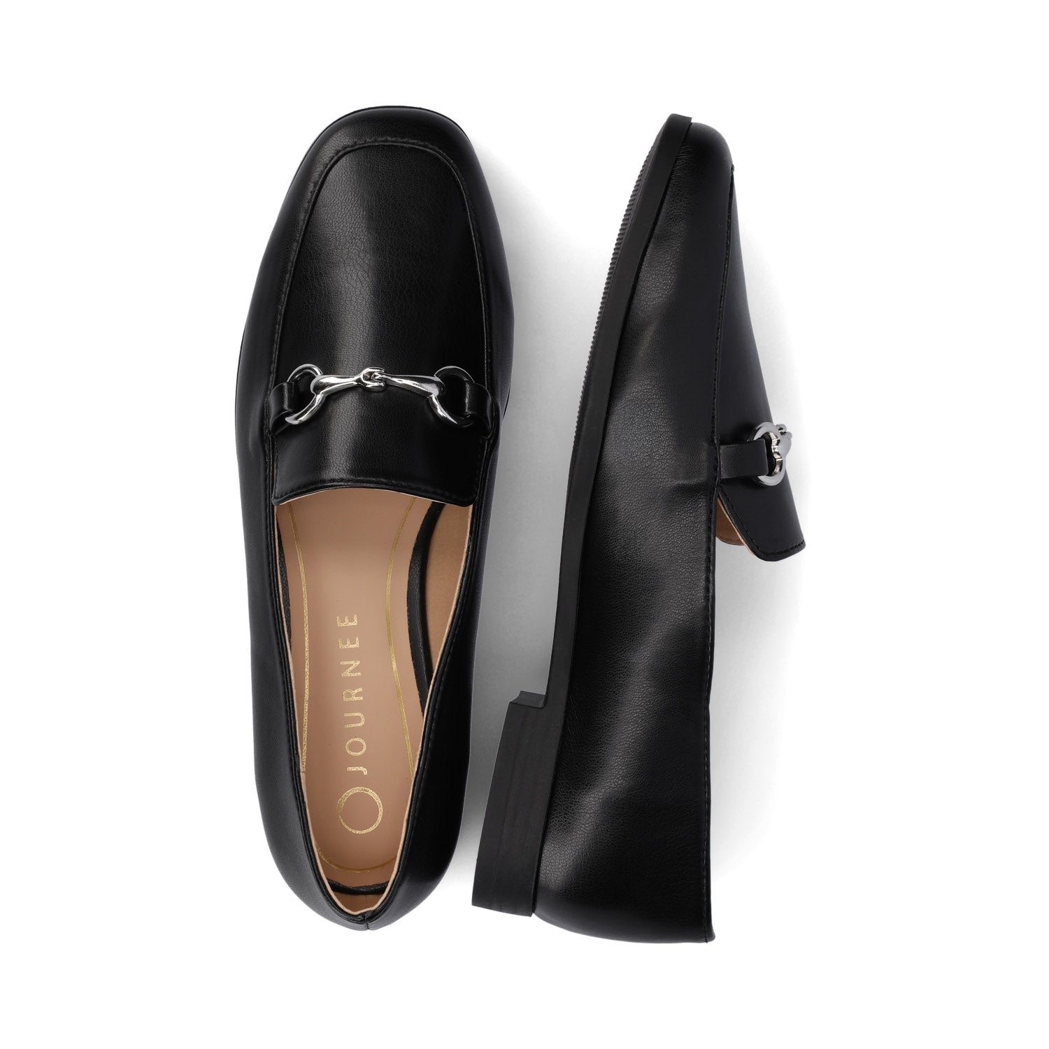 LACIE SLIP ON LOAFERS - Black
