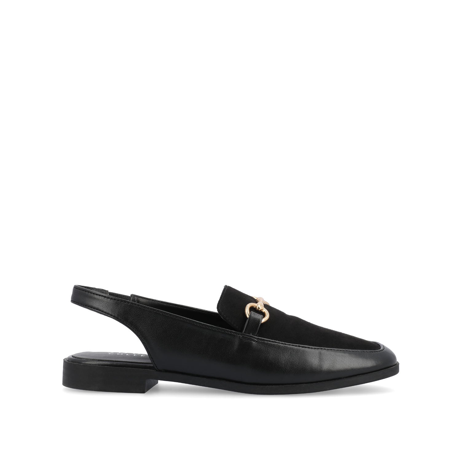 LAINEY LOAFER FLATS IN VEGAN LEATHER - Black