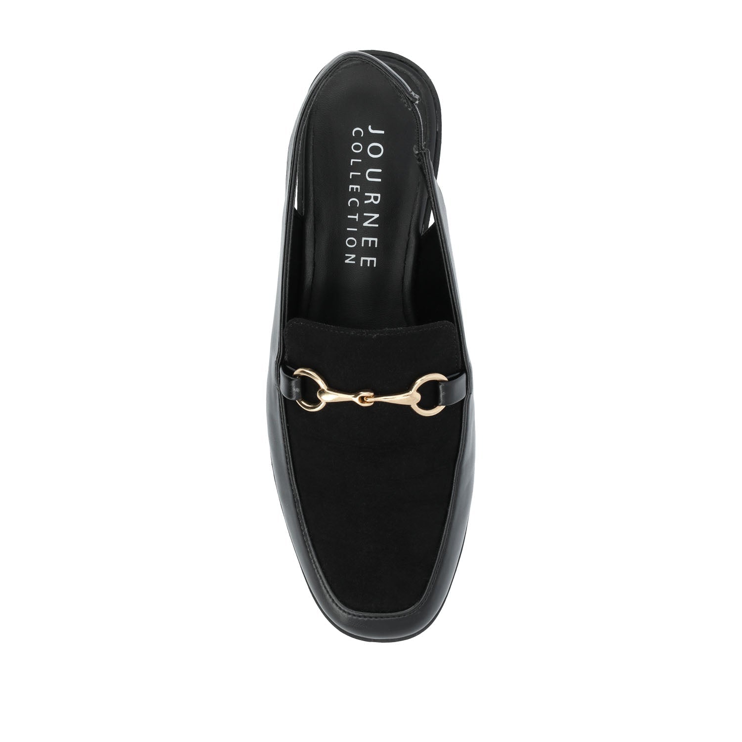 LAINEY LOAFER FLATS IN VEGAN LEATHER - Black