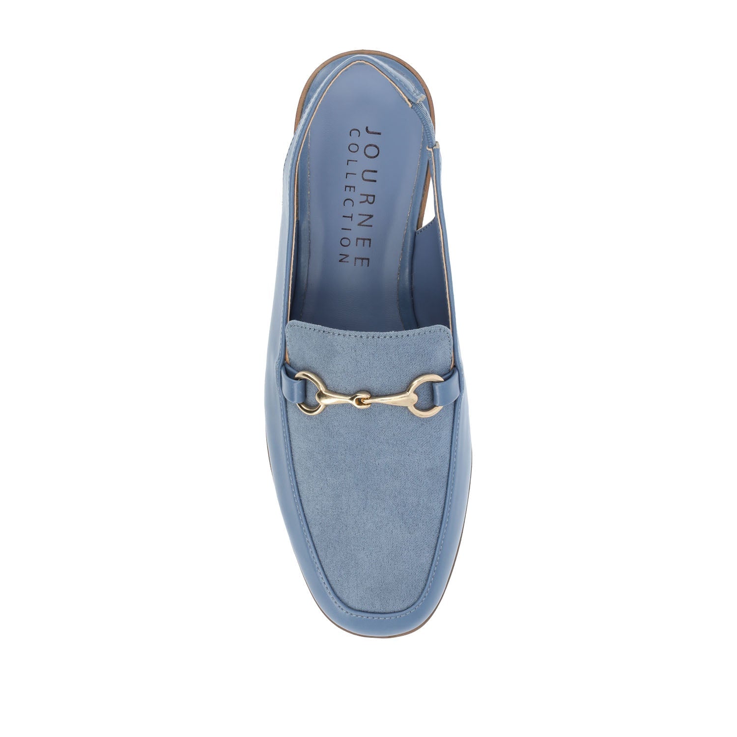 LAINEY LOAFER FLATS IN VEGAN LEATHER - Blue