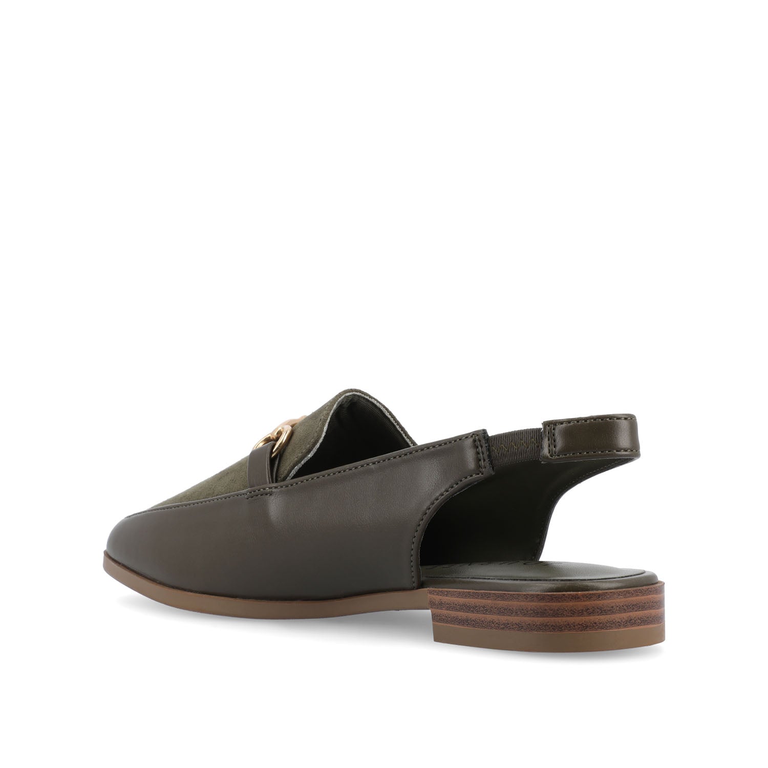 LAINEY LOAFER FLATS IN VEGAN LEATHER - Green
