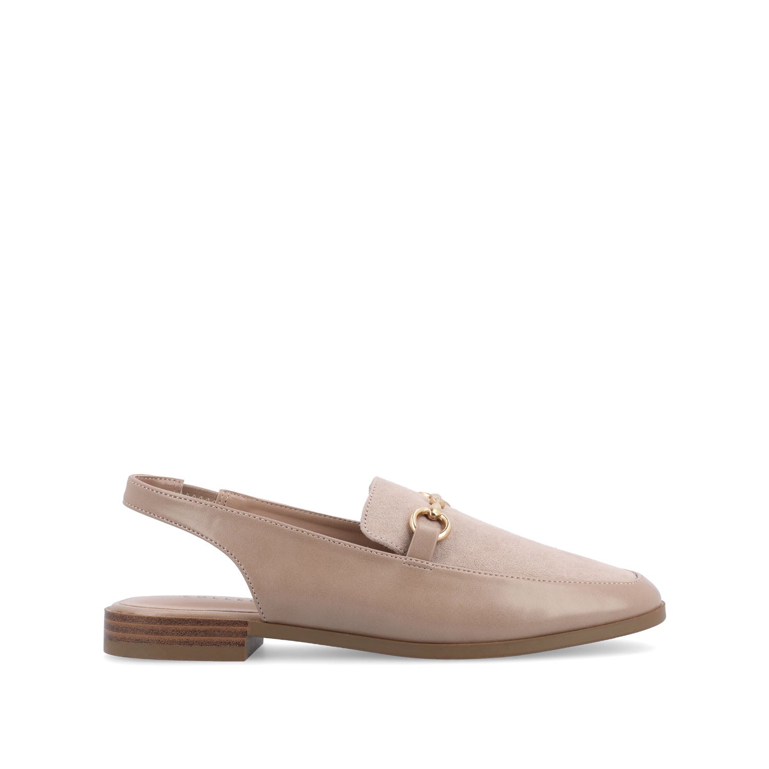 LAINEY LOAFER FLATS IN VEGAN LEATHER - Taupe
