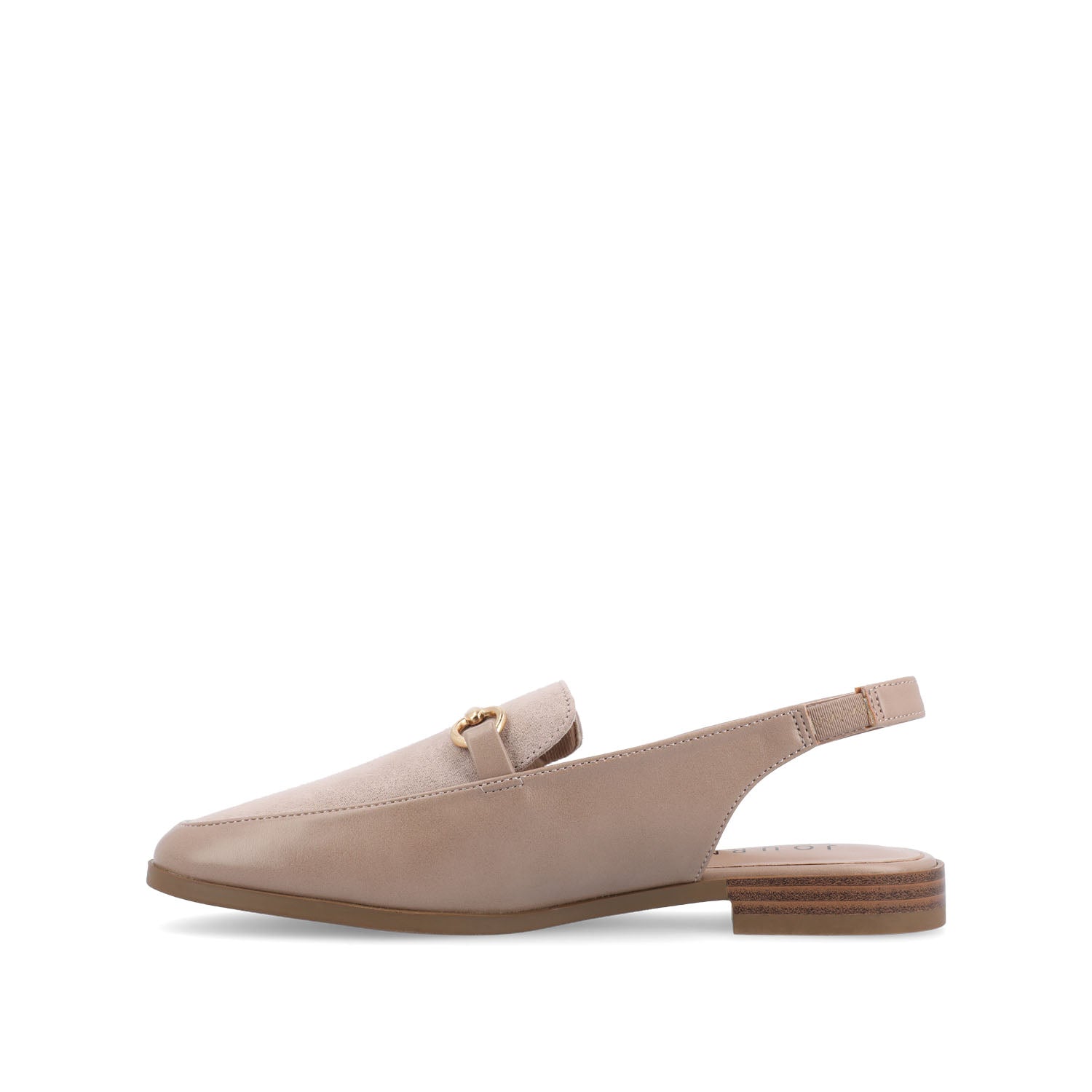 LAINEY LOAFER FLATS IN VEGAN LEATHER - Taupe