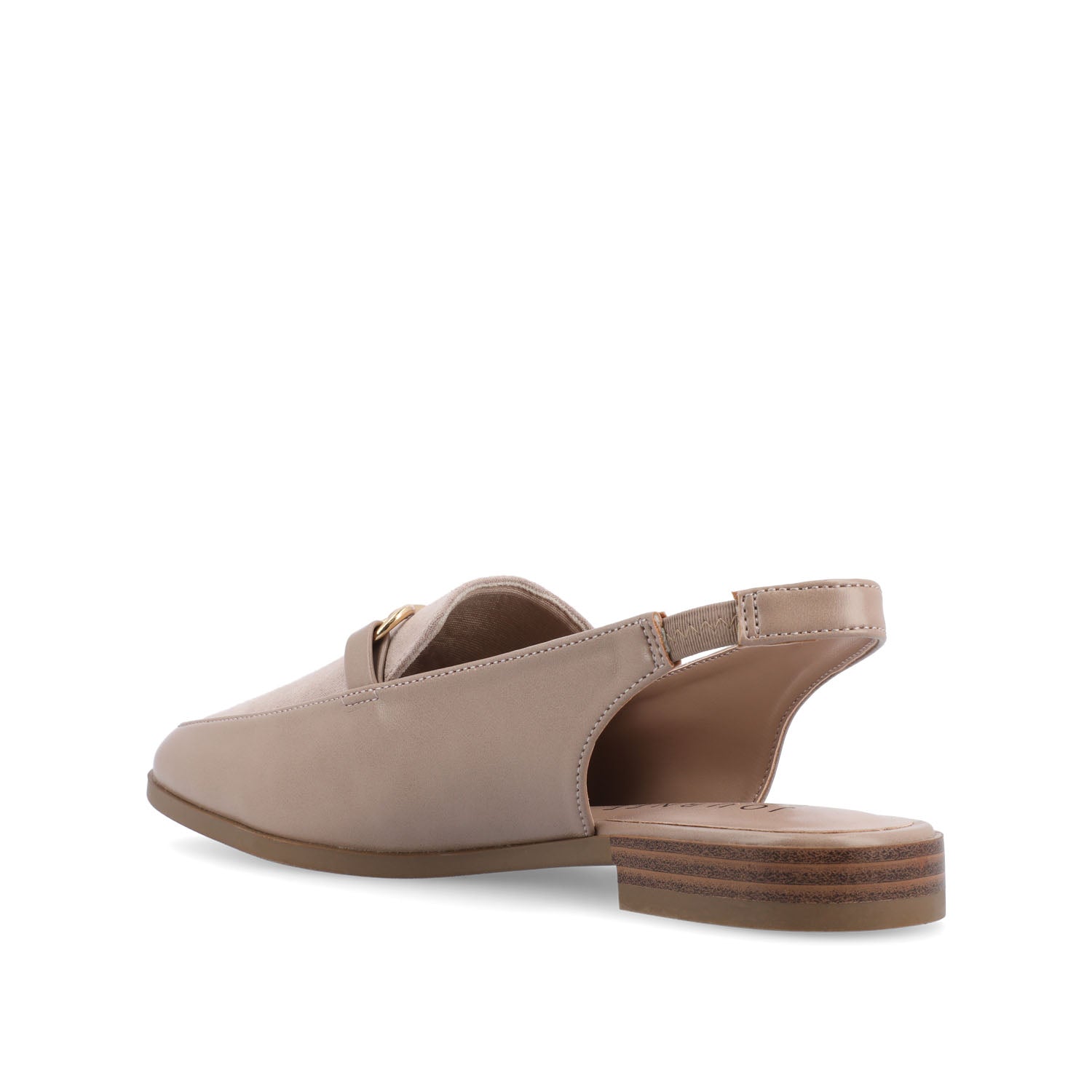LAINEY LOAFER FLATS IN VEGAN LEATHER - Taupe