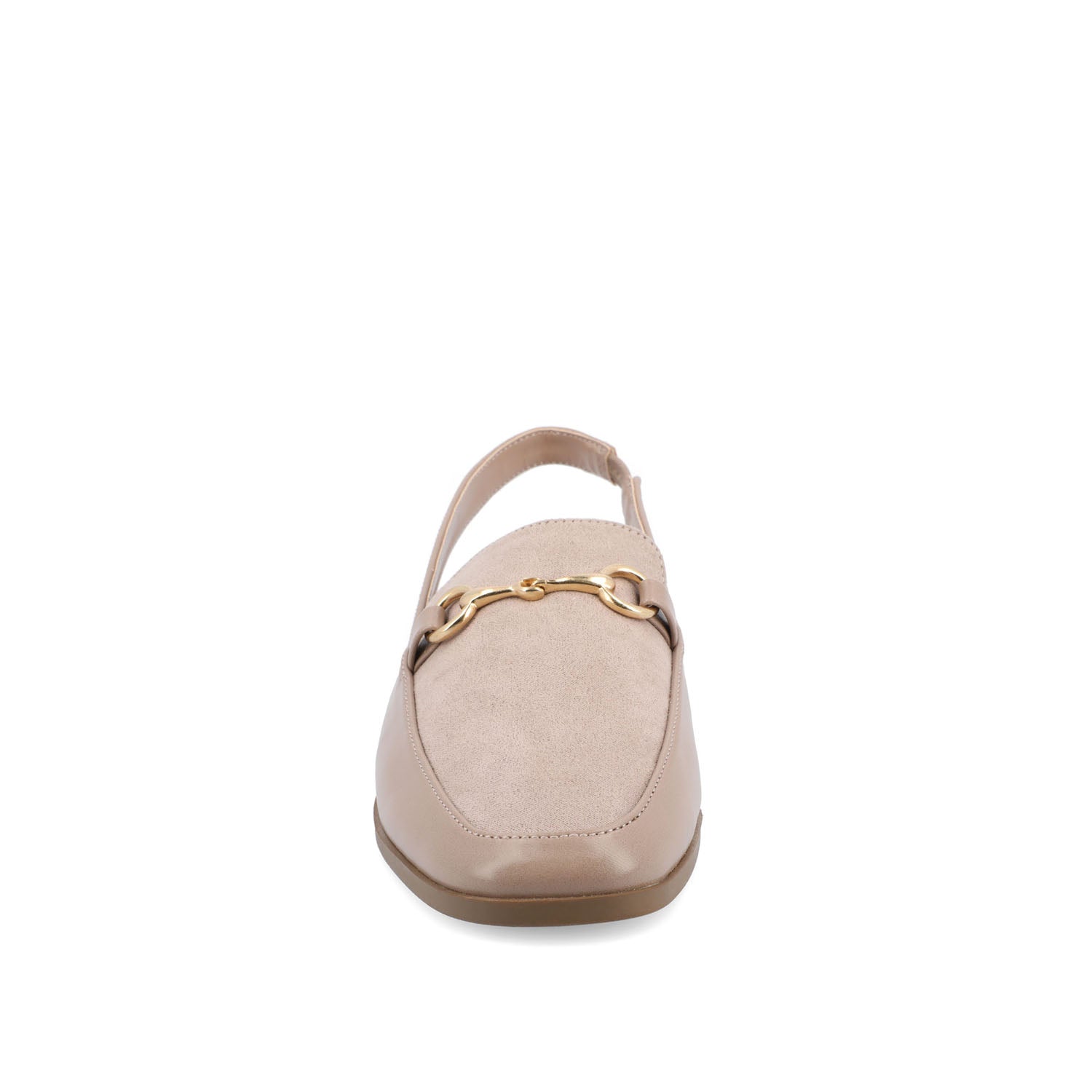 LAINEY LOAFER FLATS IN VEGAN LEATHER - Taupe