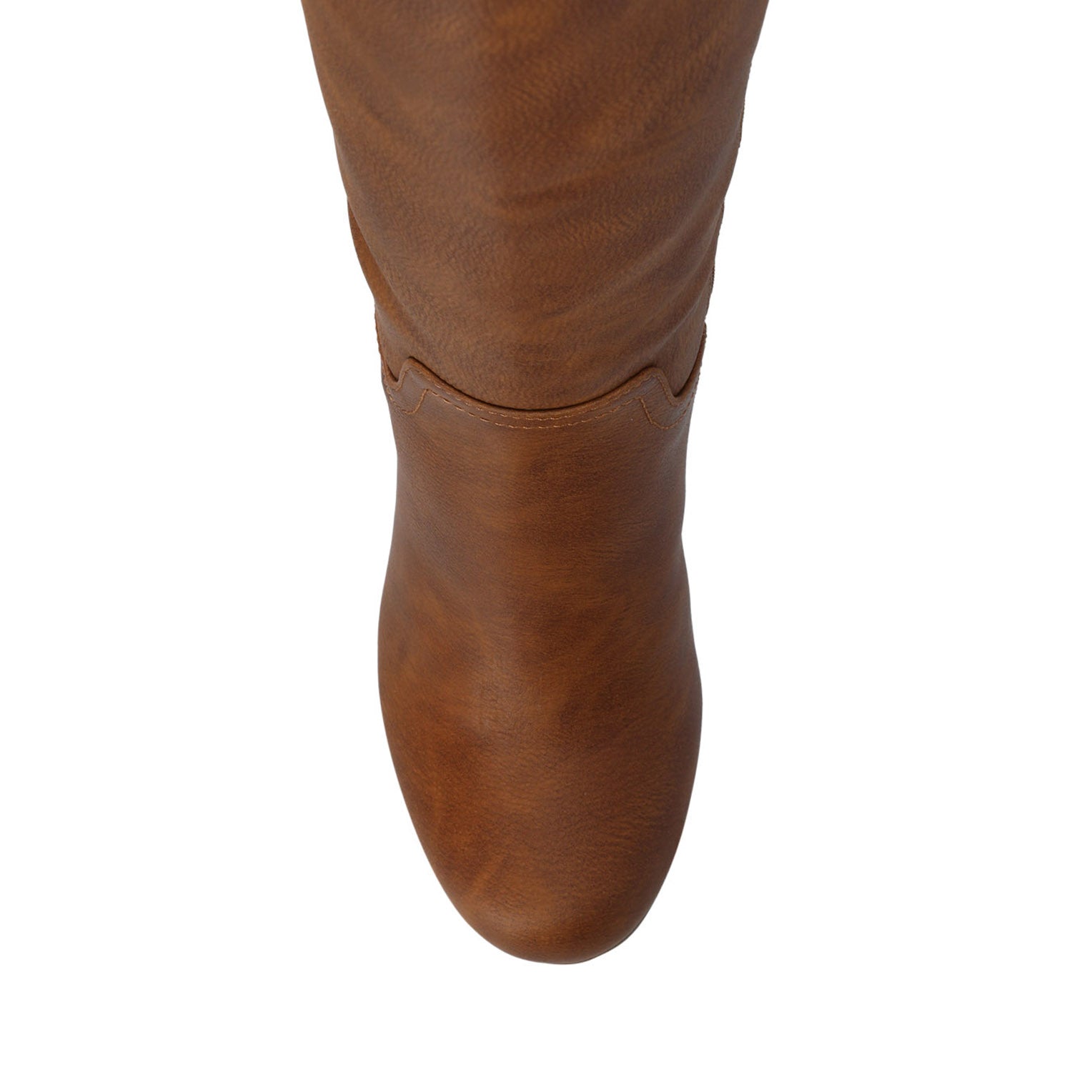 LANGLY KNEE-HIGH BOOTS IN VEGAN LEATHER - Brown
