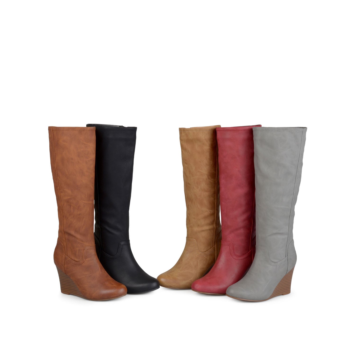 LANGLY KNEE-HIGH BOOTS IN VEGAN LEATHER